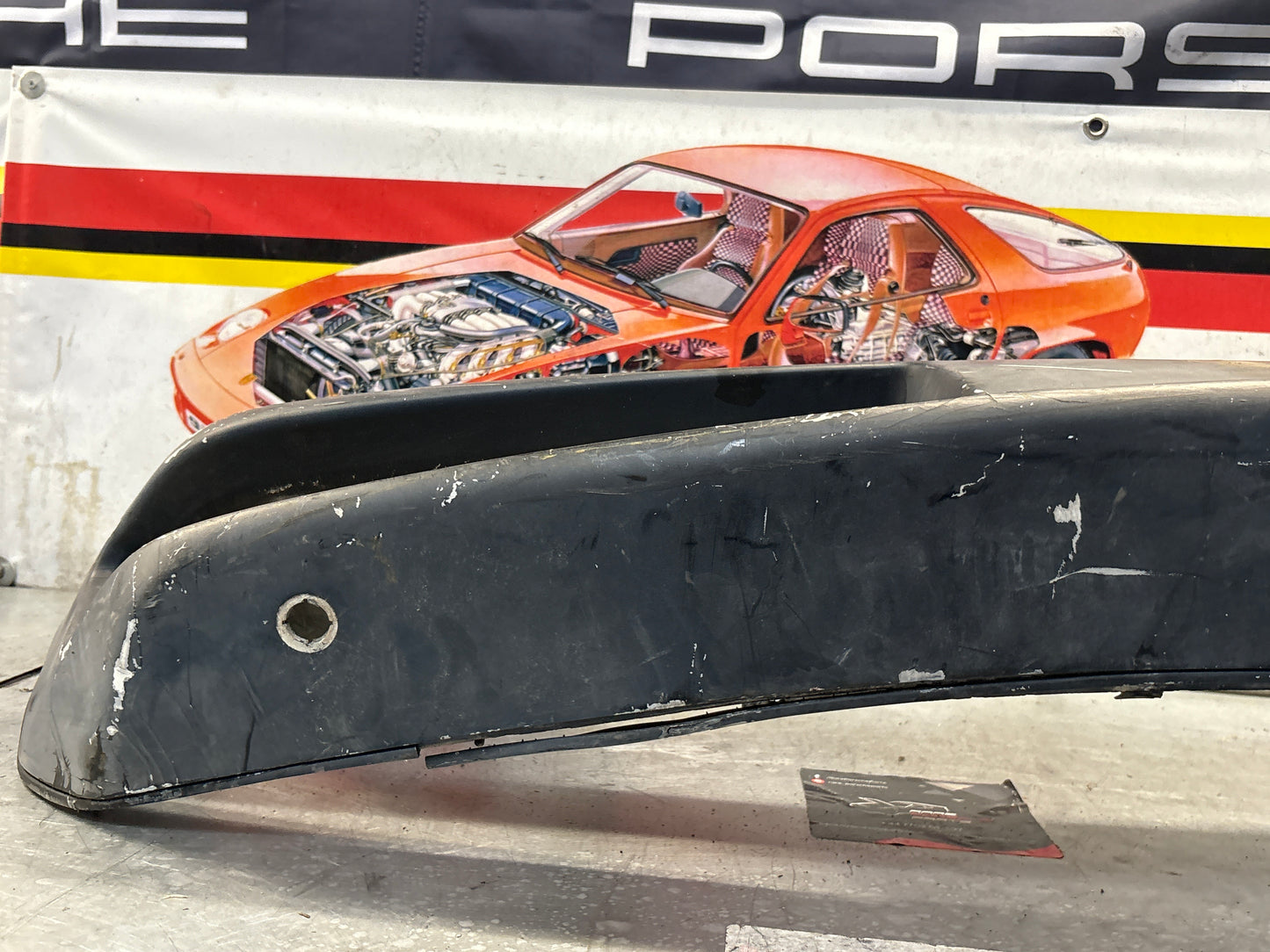 Porsche 928 front bumper cover panel, used 92850501306