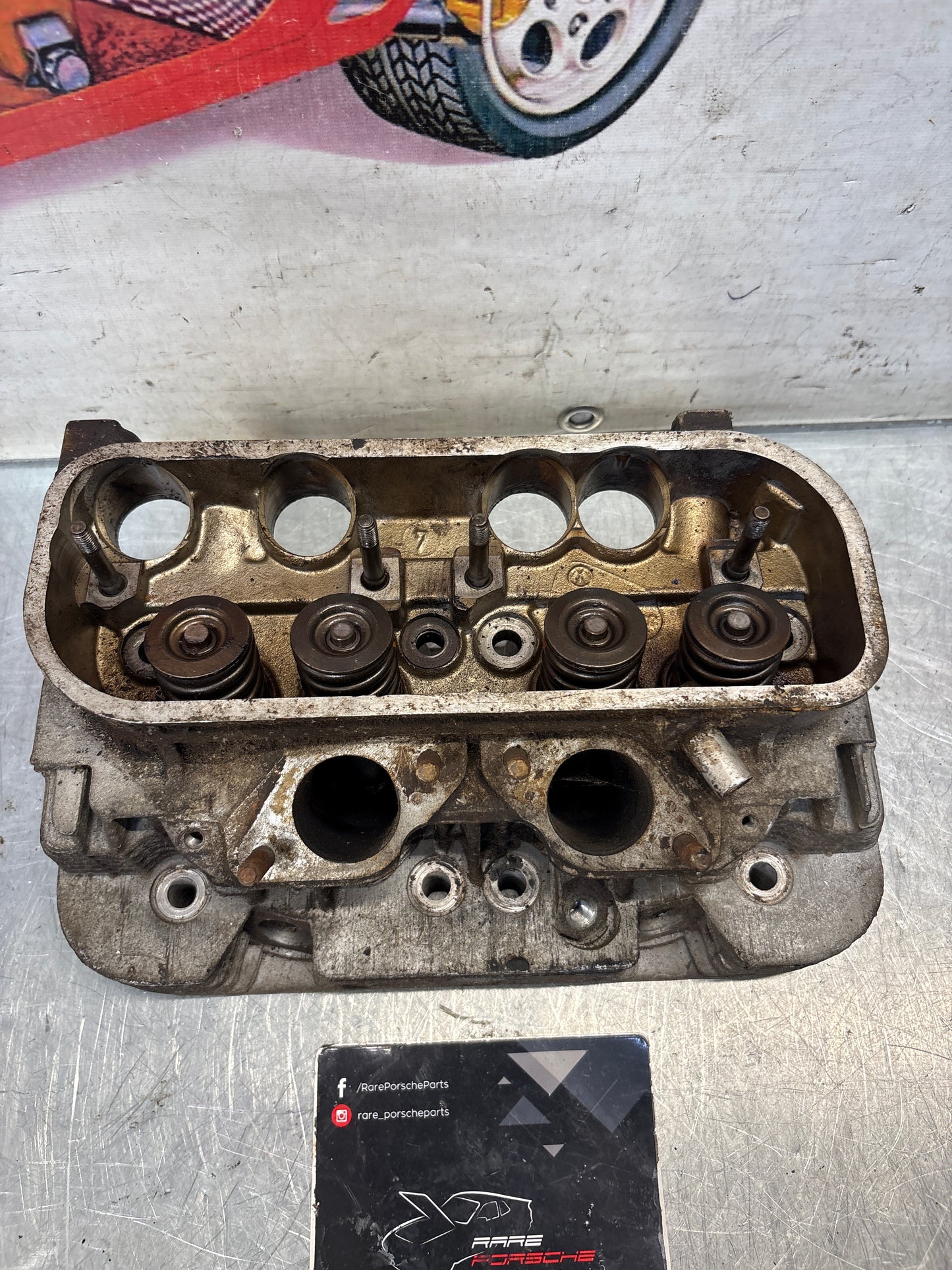 Porsche 914, cylinder head, right side, used 021101371Q