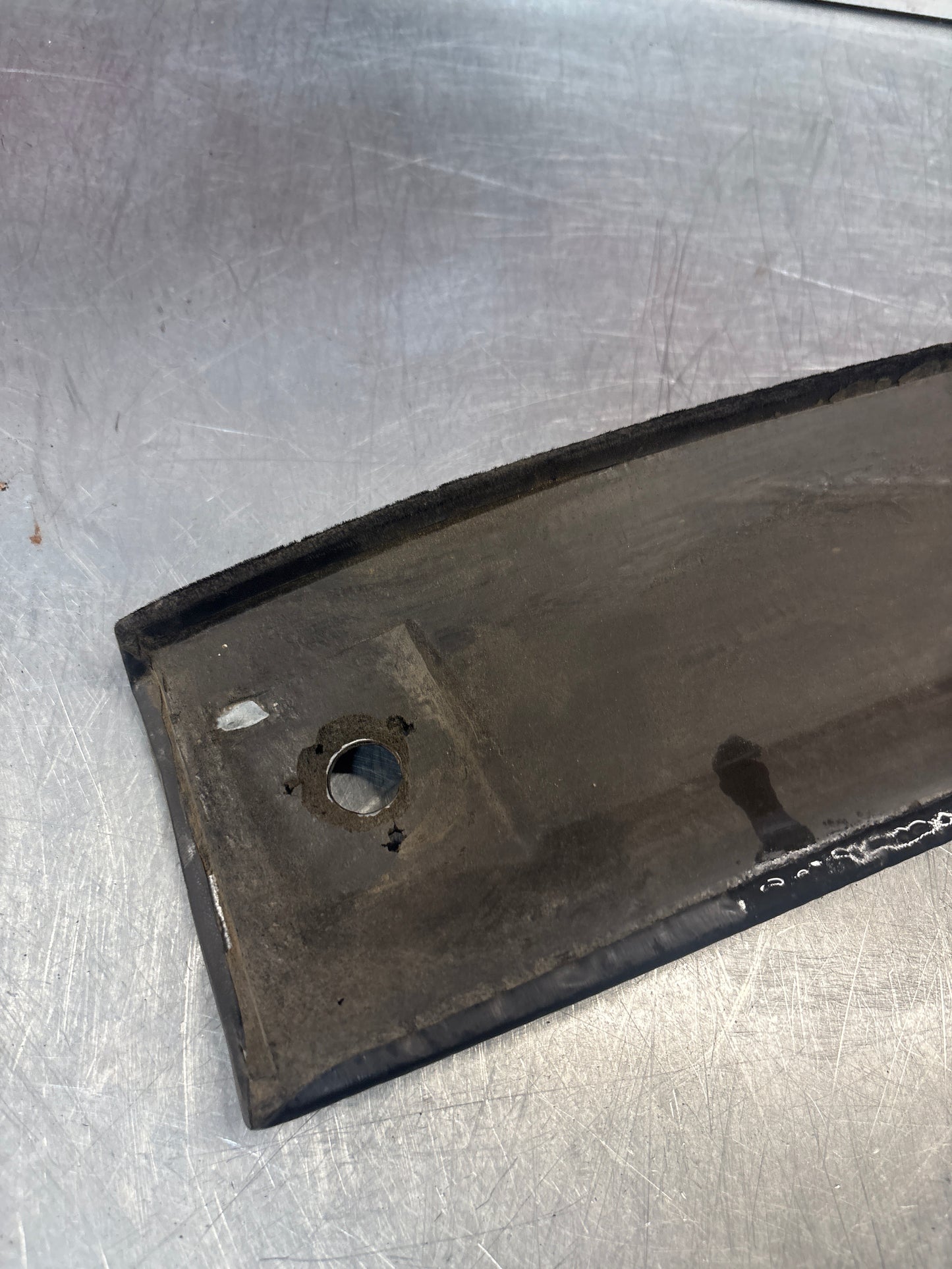 Porsche 924 944 -85.5 front roof / sun visor trim, black 477867511, used