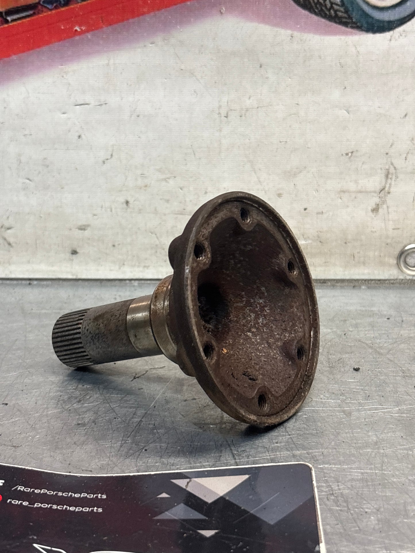 Porsche 924 / 944 flanged shaft, used 087409355C