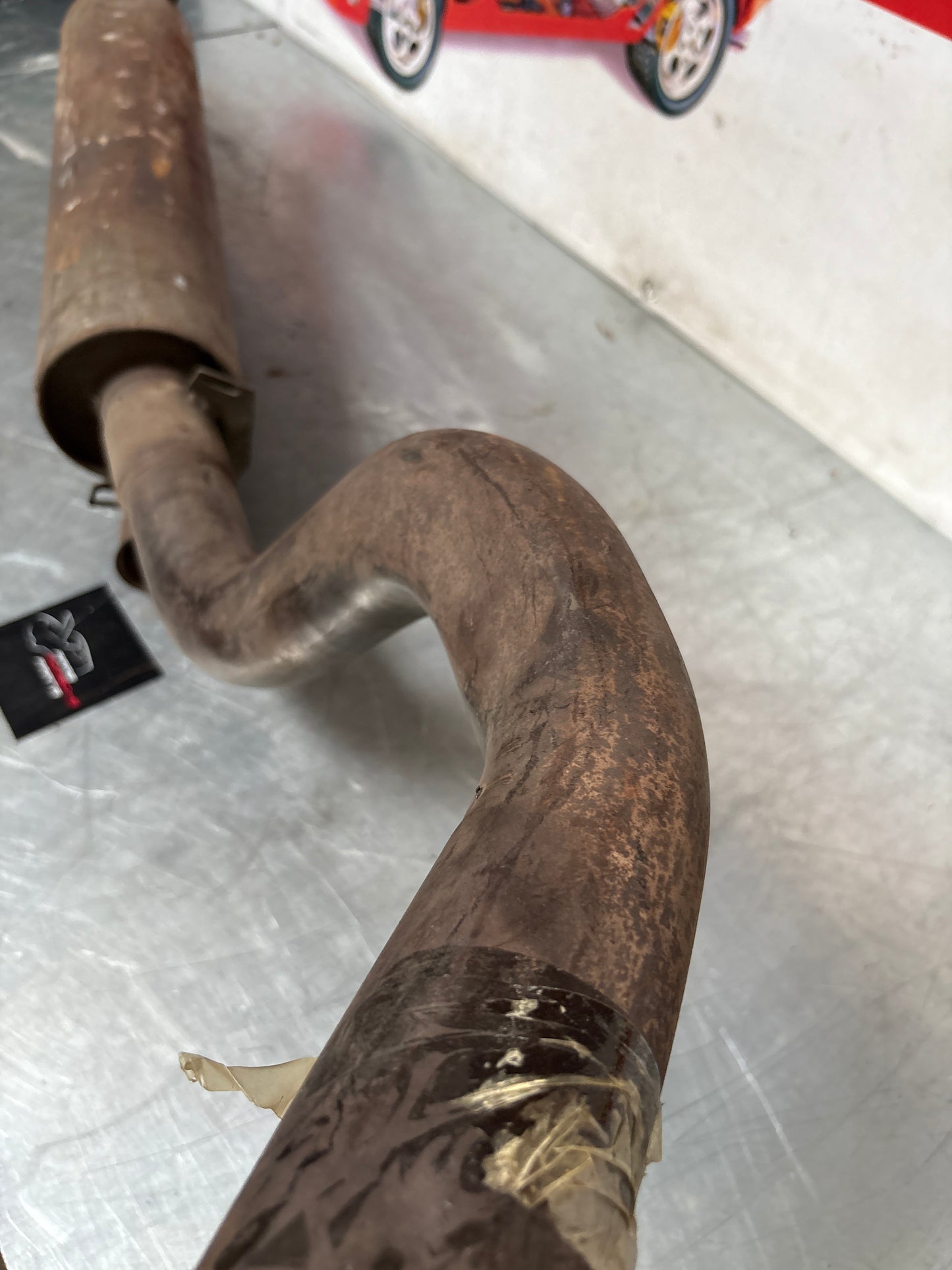 Porsche 944 Turbo front exhaust muffler 95111109303 used