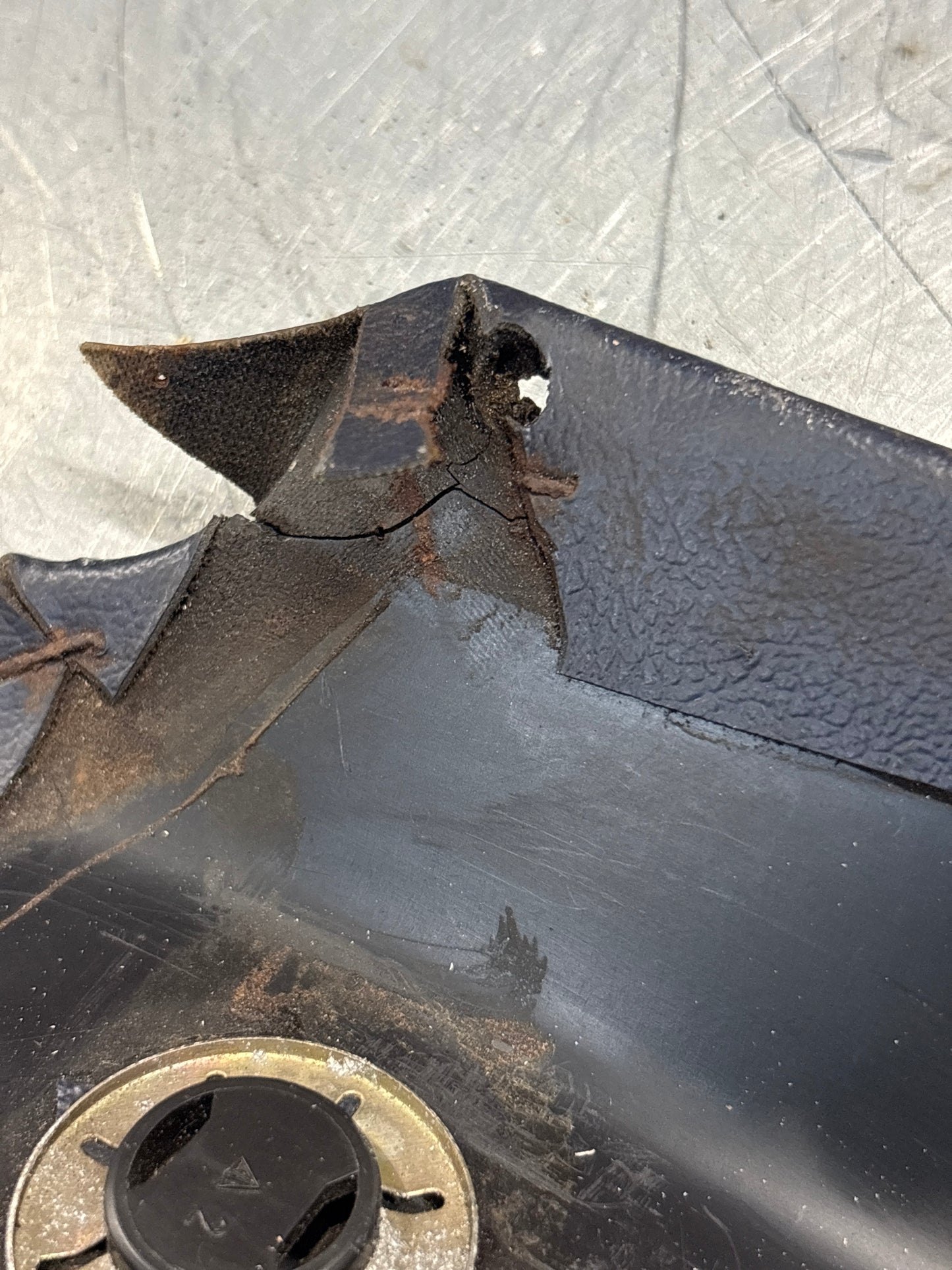 Porsche 928 tailgate interior trim, used, cobalt blue 92855504705