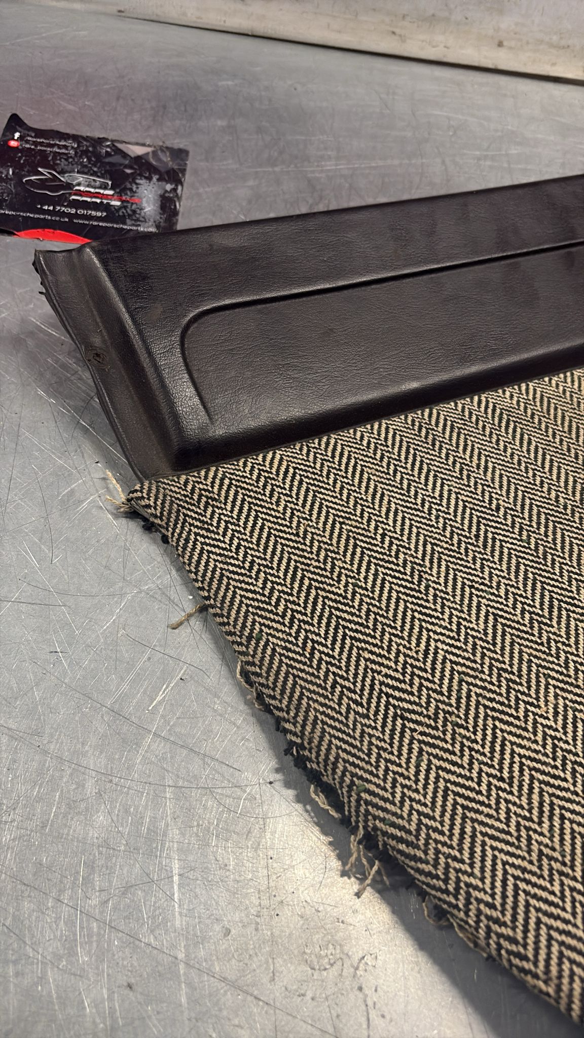 Porsche 924 / 944 early left Used door card, black, LHD 477867011