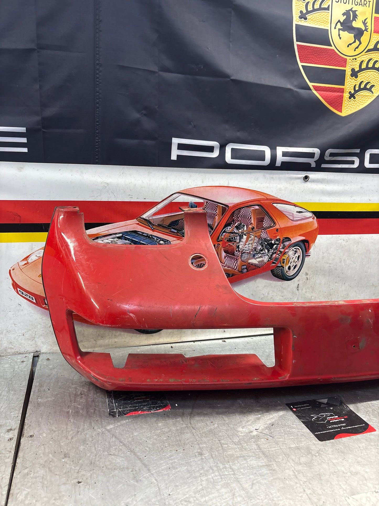 Porsche 928 front bumper cover panel, used 92850501306