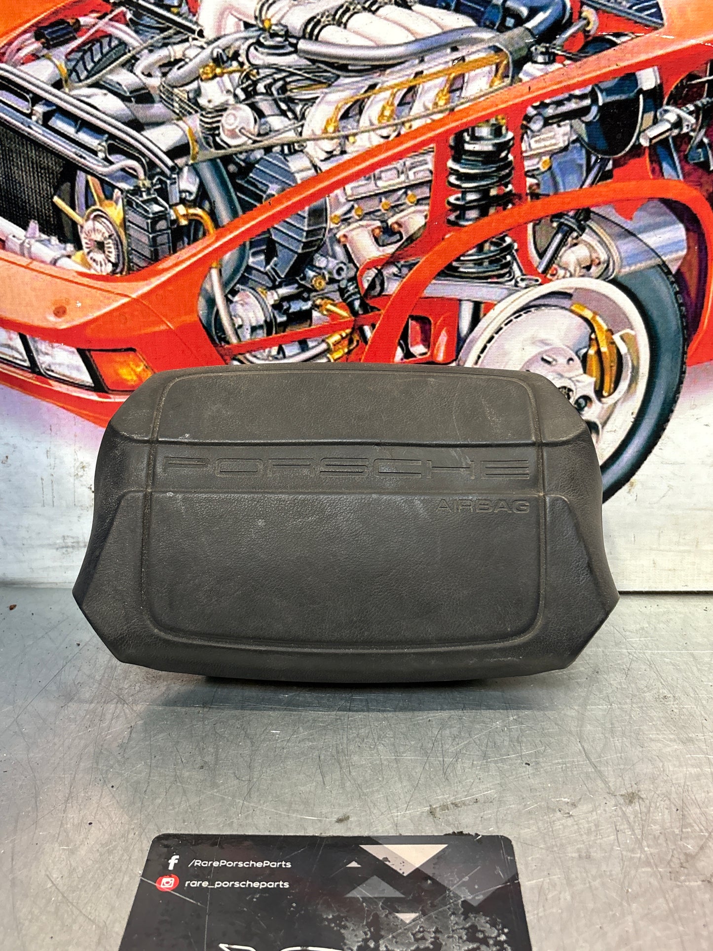 Porsche 911 964 Turbo driver airbag, black, used 94480305503