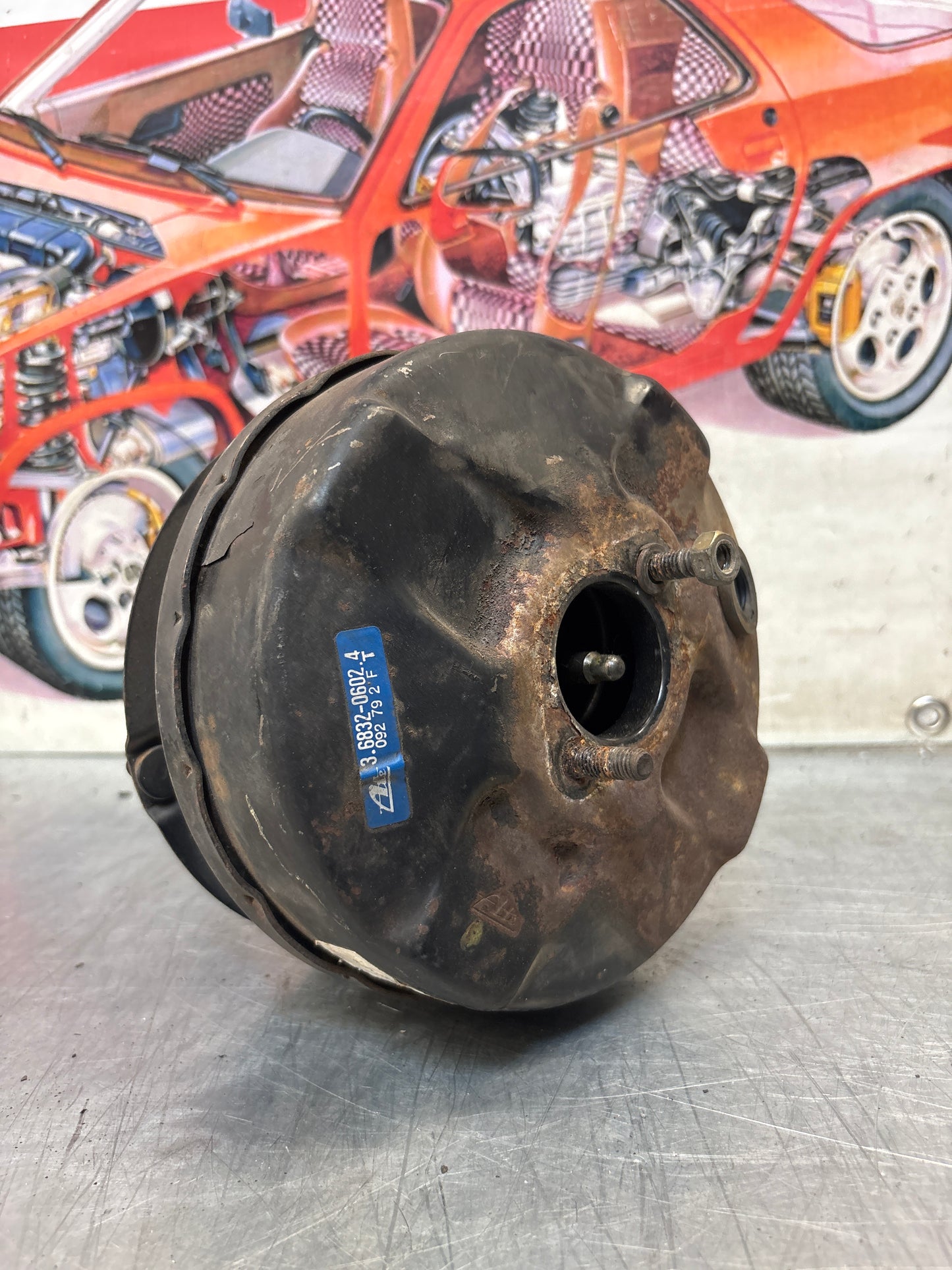 Porsche 924 1976-79 Brake booster, used 477612107F