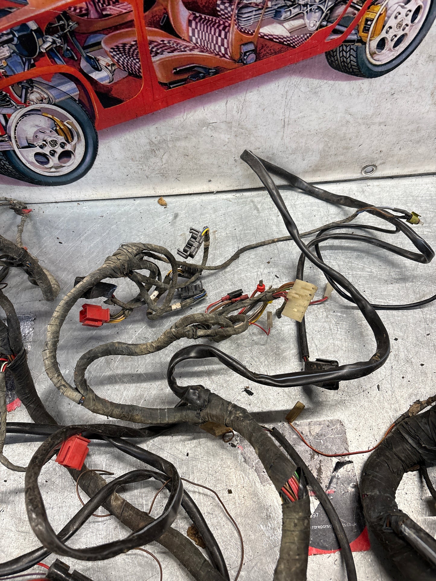 Porsche 944 Turbo 86- LHD Interior / Dashboard wiring loom, used 95161200604