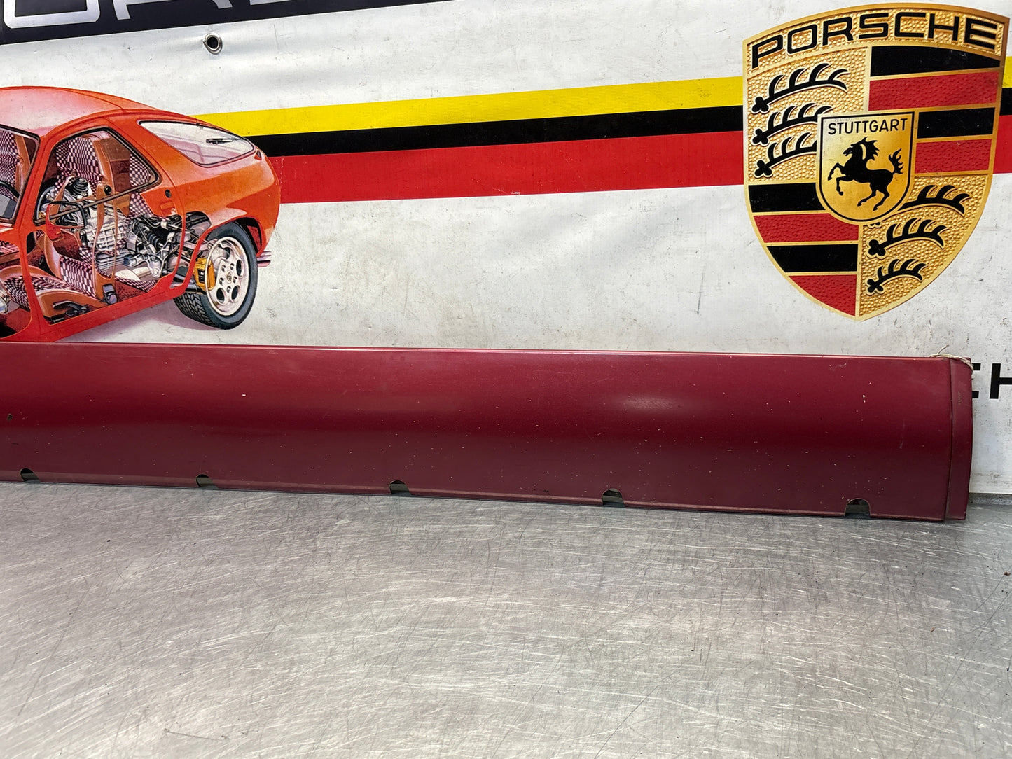 Porsche 928 S4 right sill cover, used 92855908602