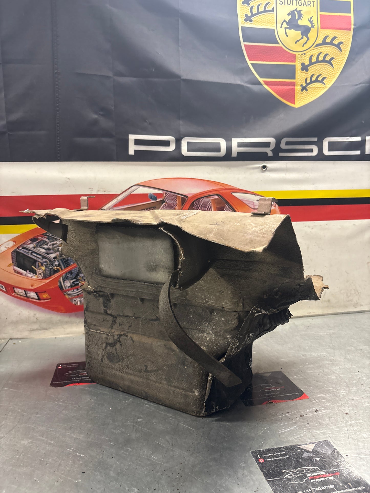 Porsche 928 Battery tray cut, 92850180502 used