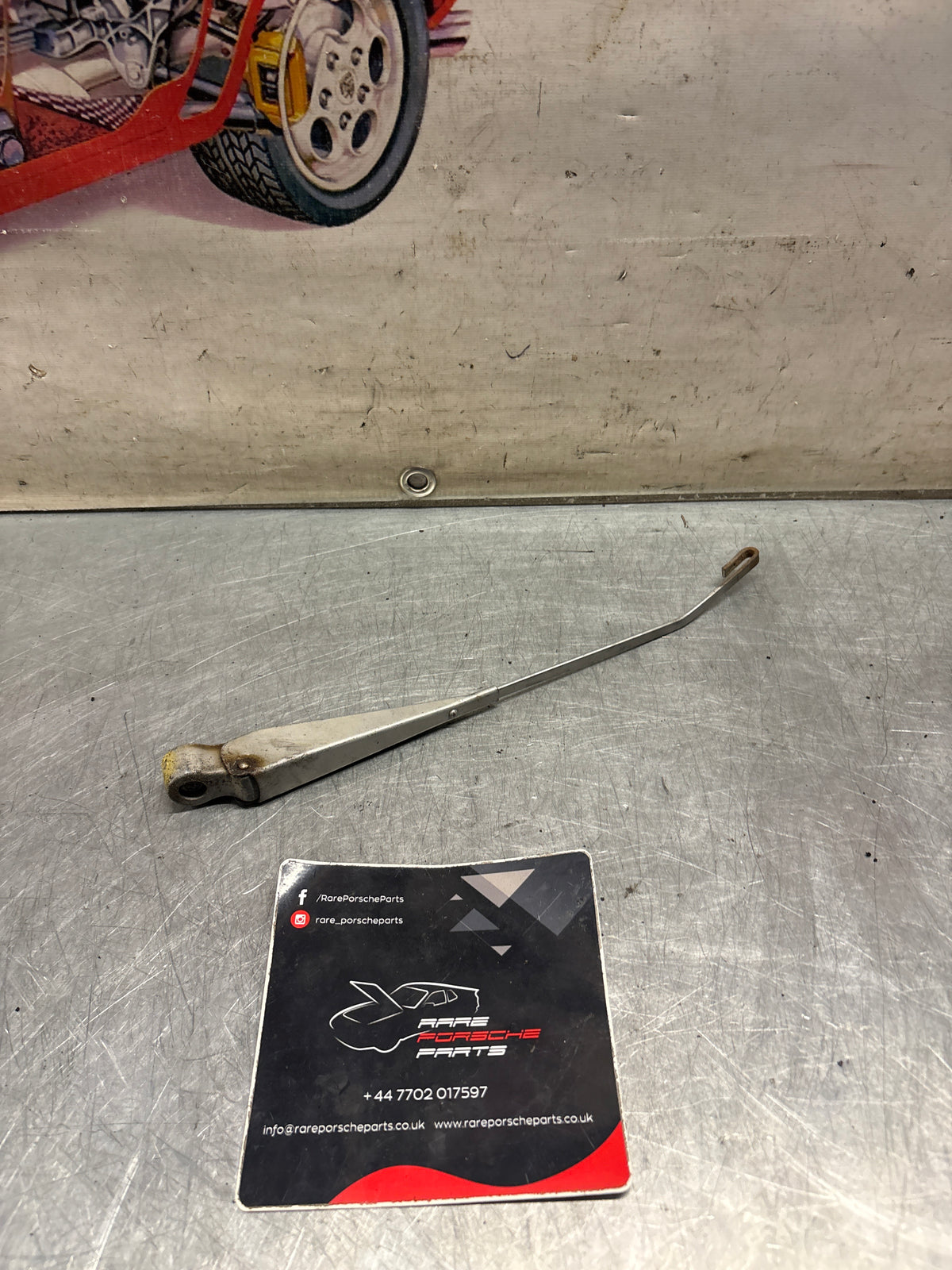 Porsche 914 windscreen wiper arm, used 91462831410