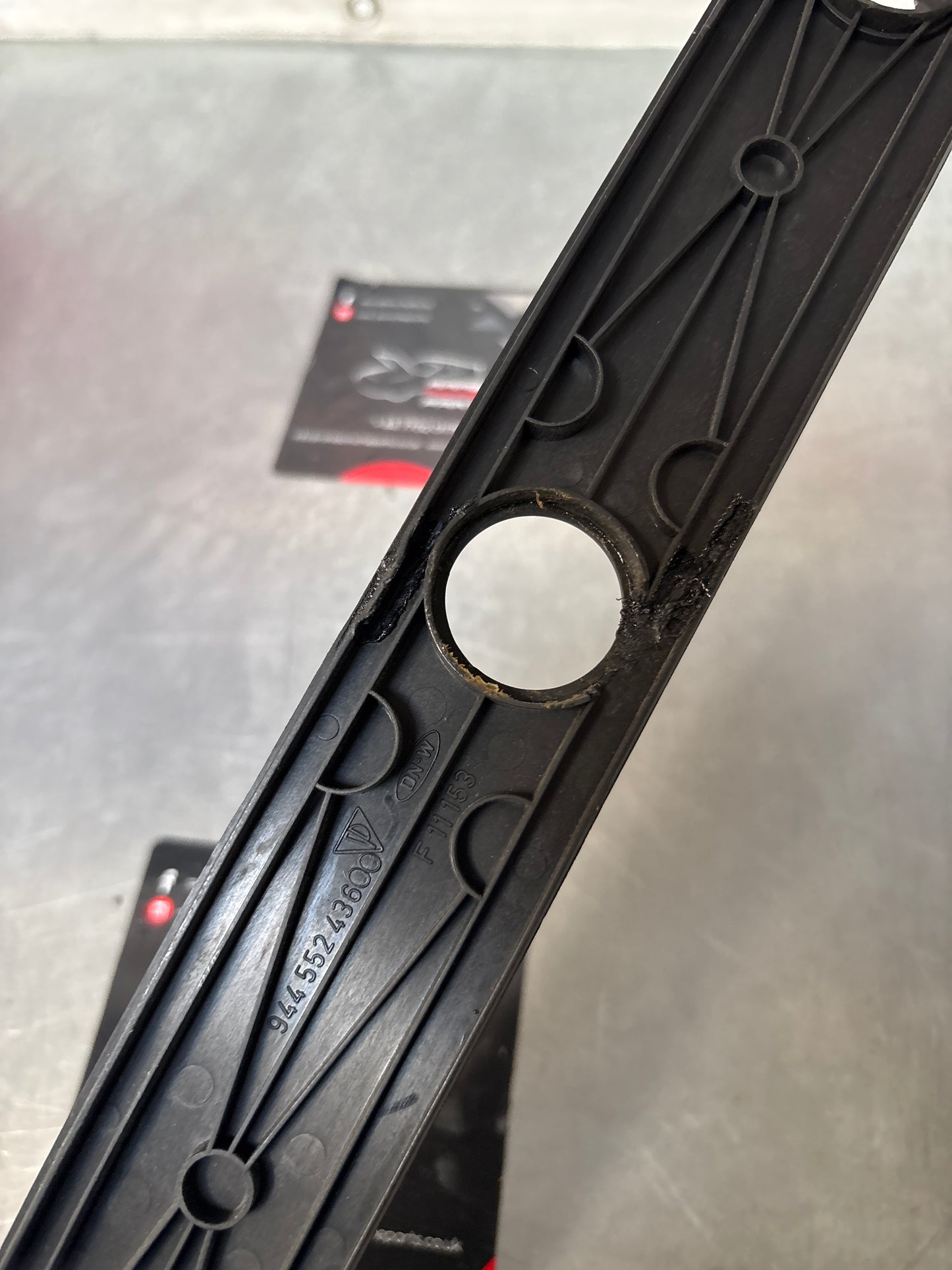 Porsche 944/968 oval dash switch surround trim 94455243600 used, LHD