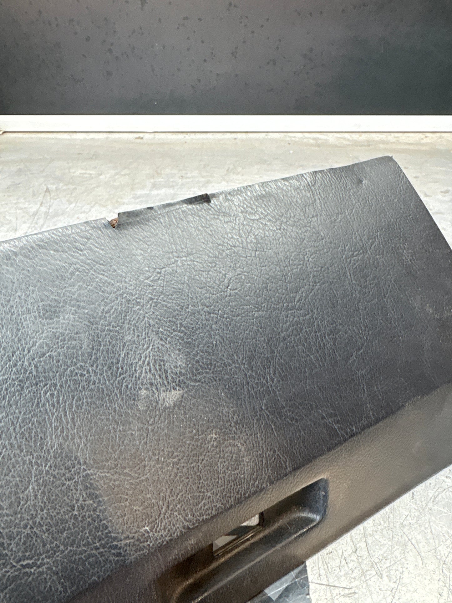 Porsche 924 944 Black glovebox lid, used 477857123