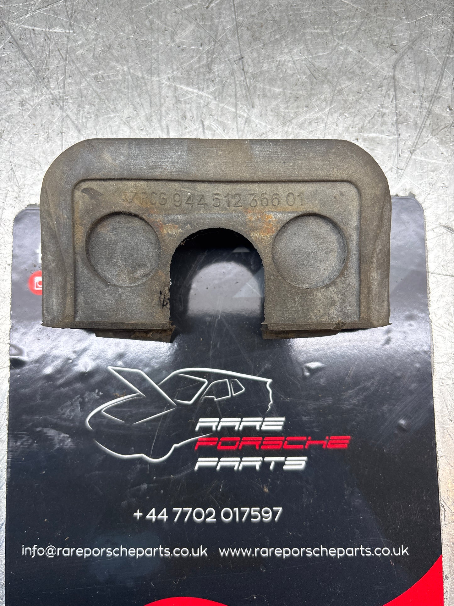 Porsche 944, S2/ 924S right tailgate latch pin gasket rubber, used 94451236601