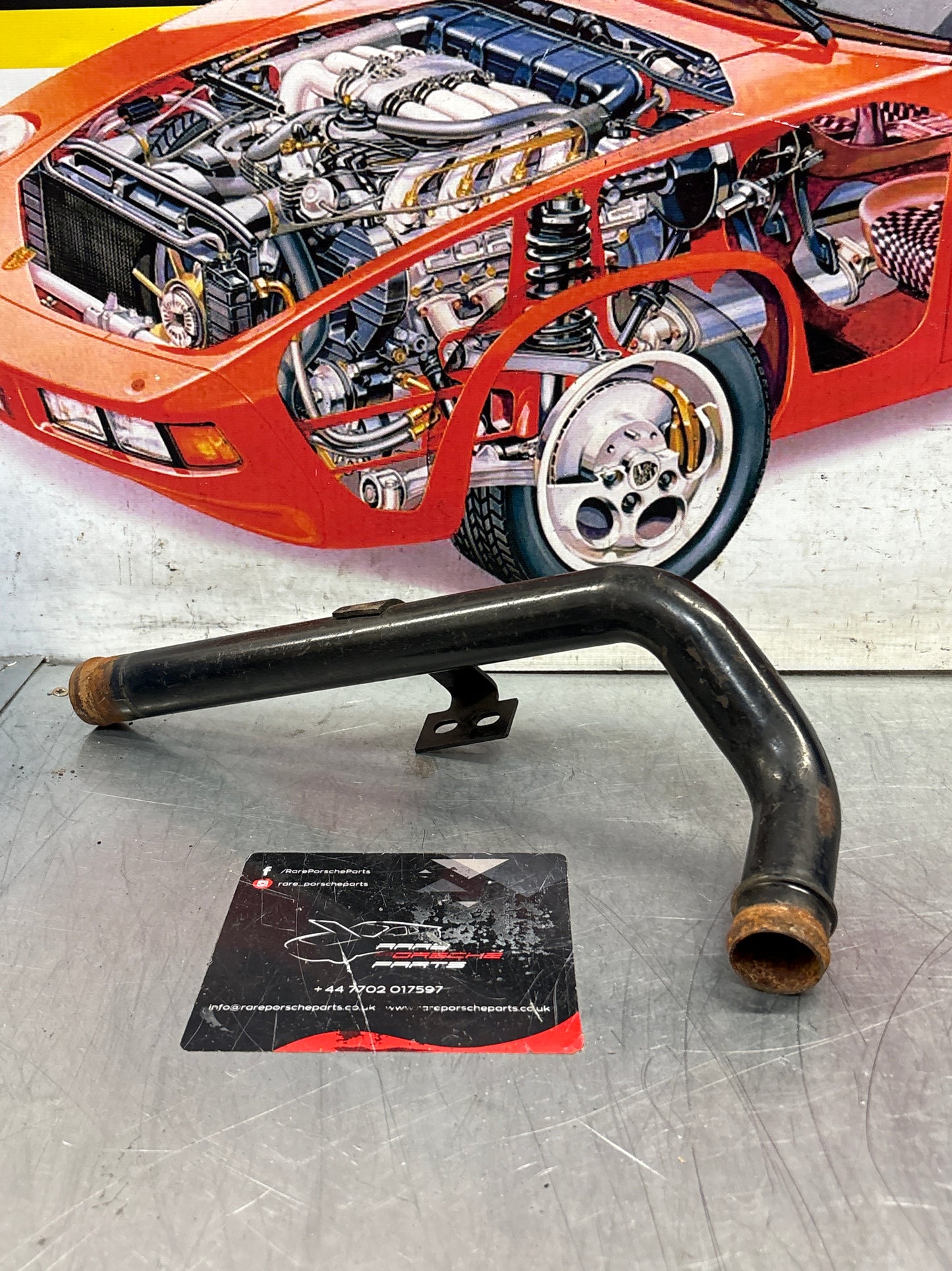 Porsche 924 turbo coolant Water tube pipe 93110605104 used