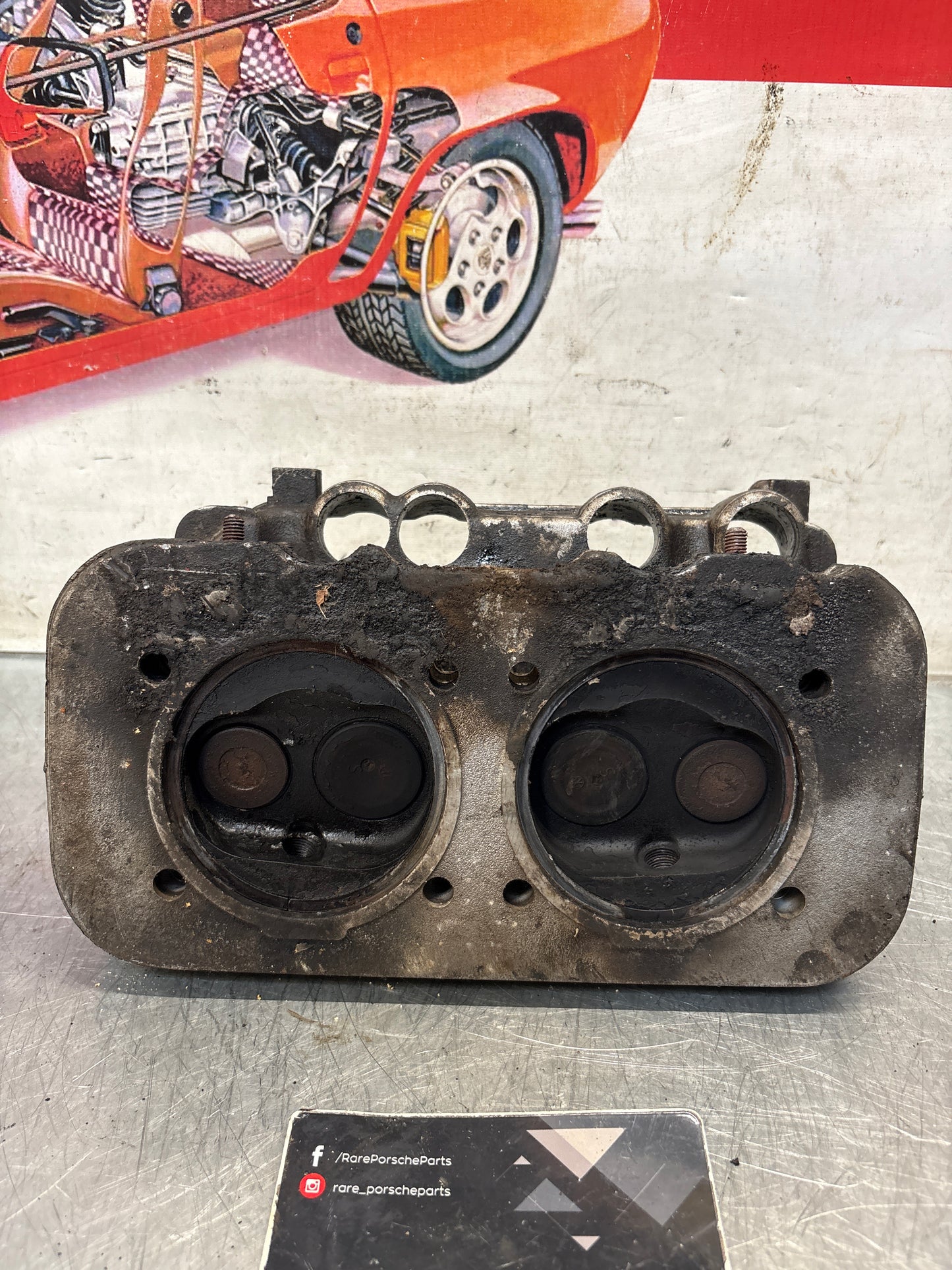 Porsche 914, cylinder head, right side, used 021101371Q