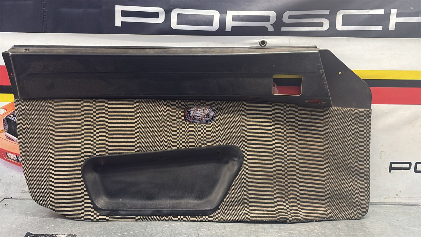 Porsche 924 / 944 early left Used door card, black, LHD 477867011