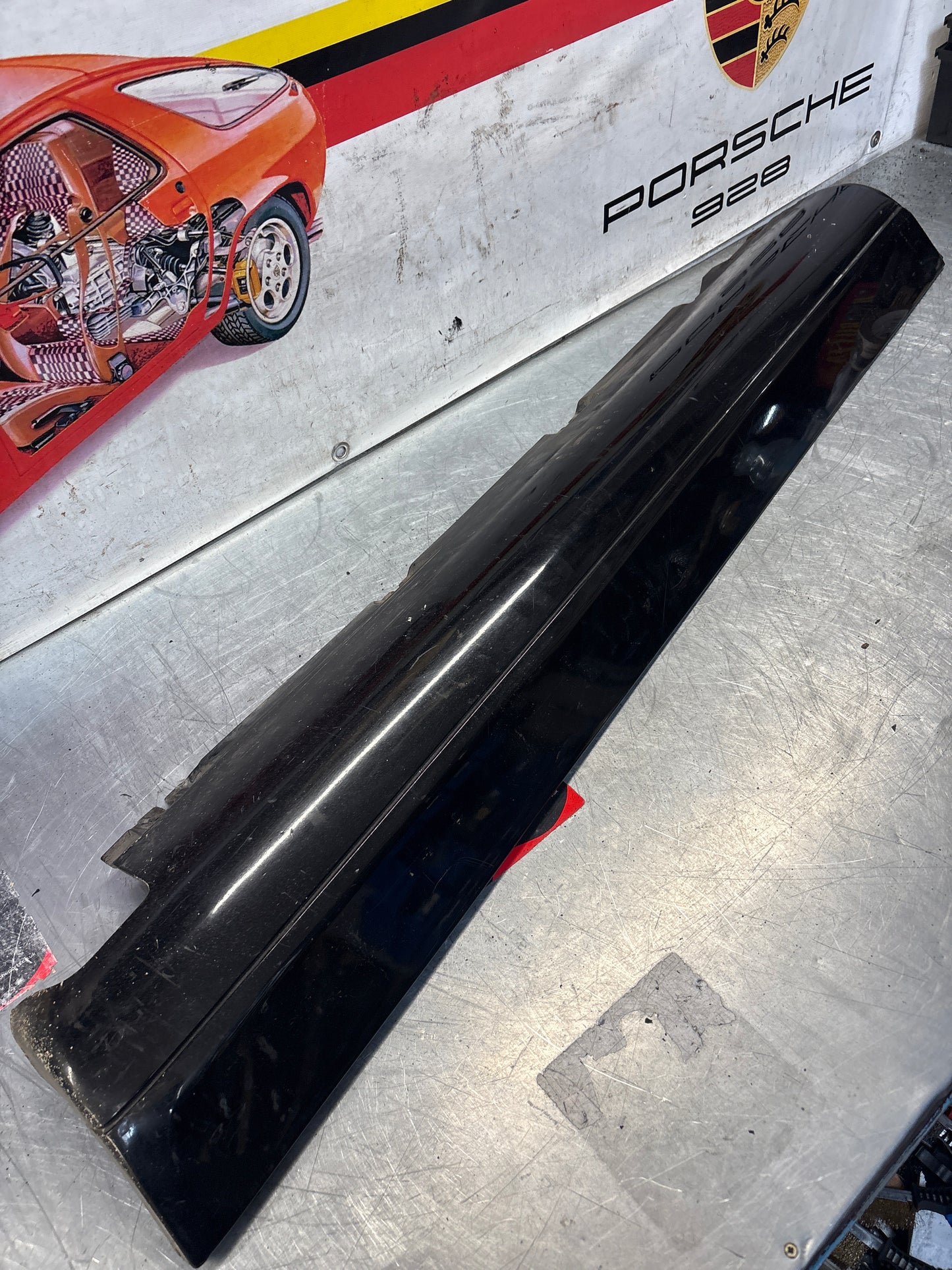 Porsche 911 964 right side sill cover, used 96455919401