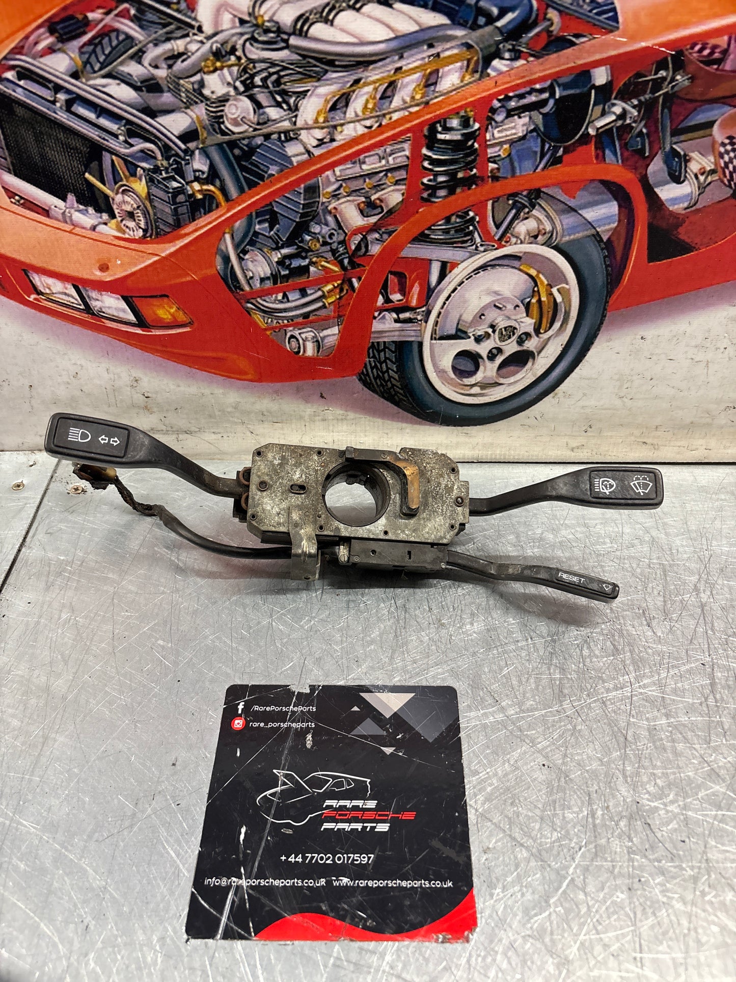 944/turbo/S2 /968 wiper/indicator stalks with cruise control. 92861330500, used, for spares or repair