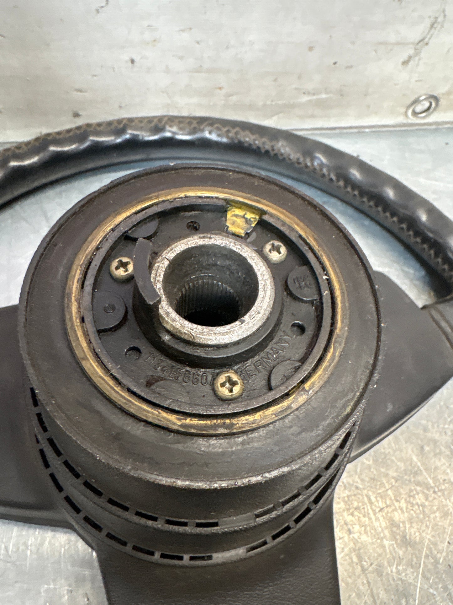 Porsche 924/944 3 Spoke Steering Wheel, black, used