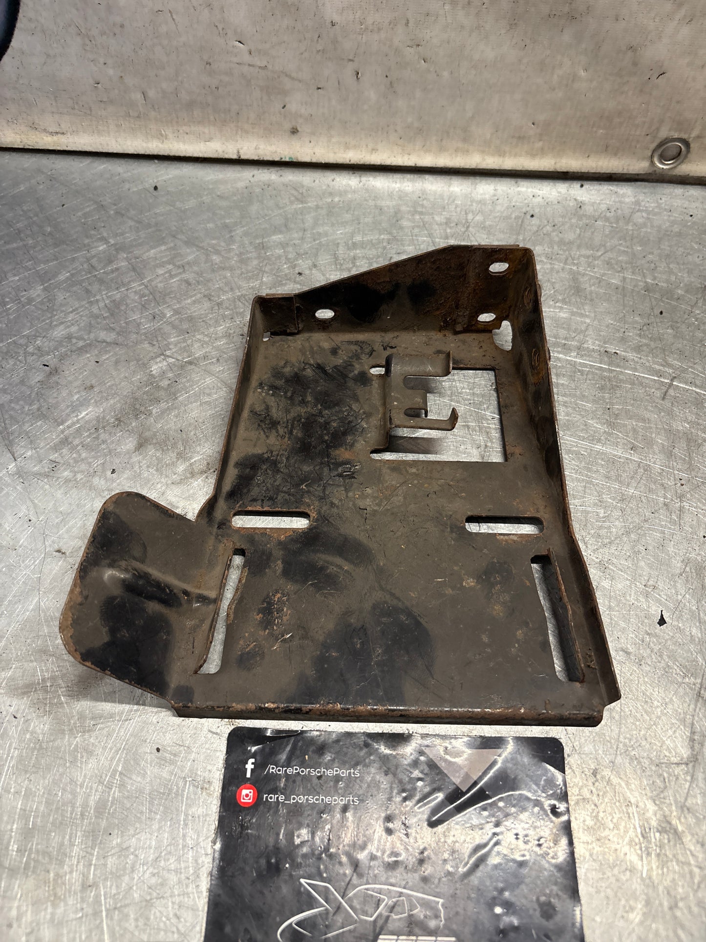 Porsche 924 Turbo water expansion tank support console, used 477809853