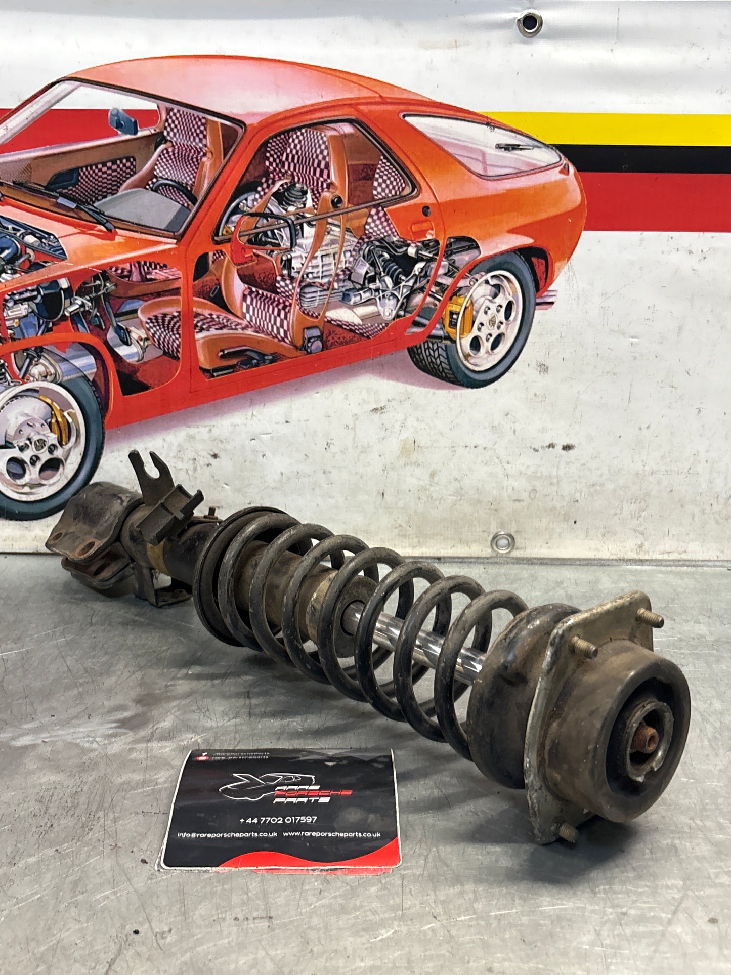 Porsche 944 S2 front shock absorber, used 95134303205