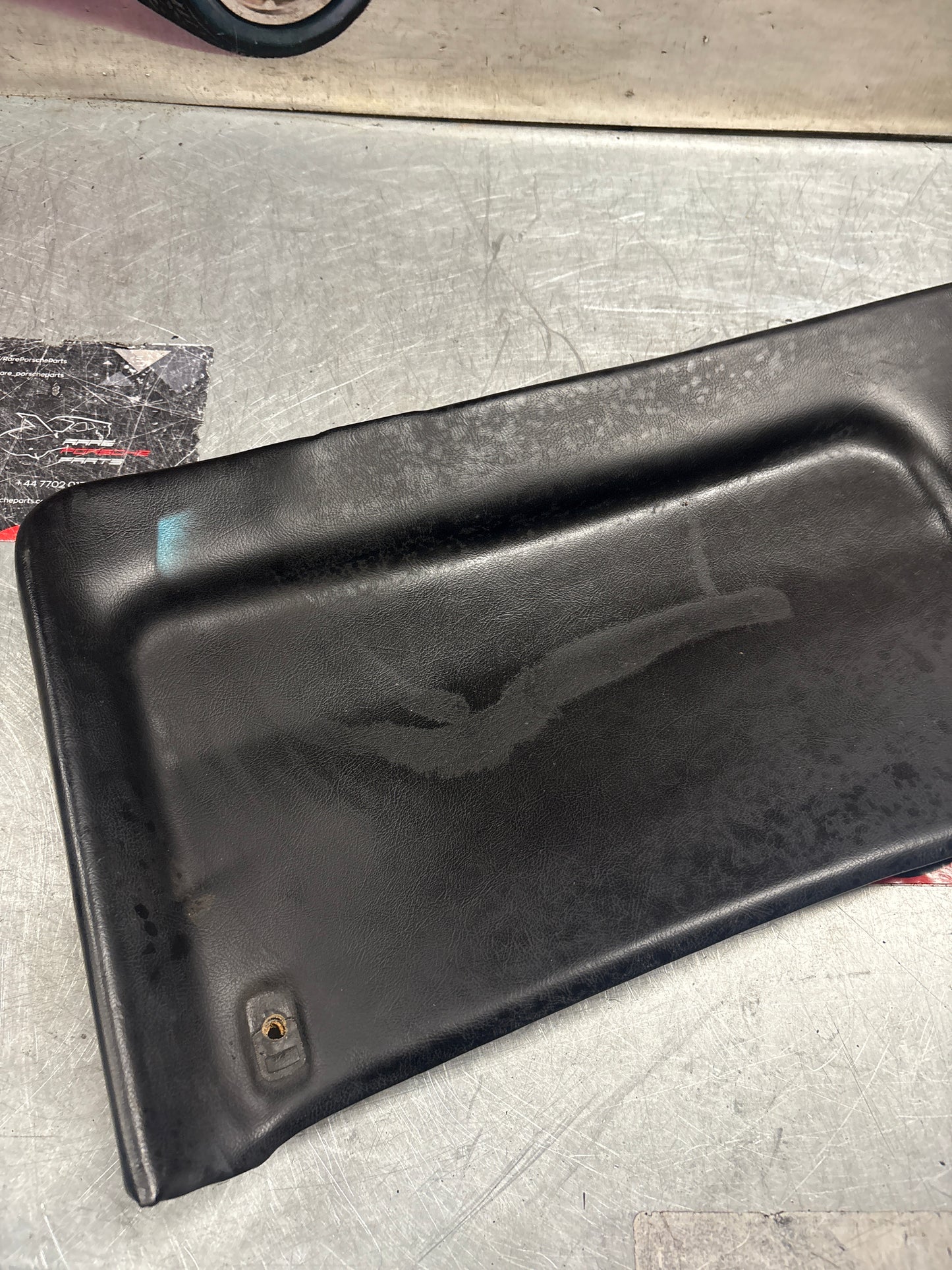 Porsche 928 sunroof mechanism cover trim, used, black 92855552702