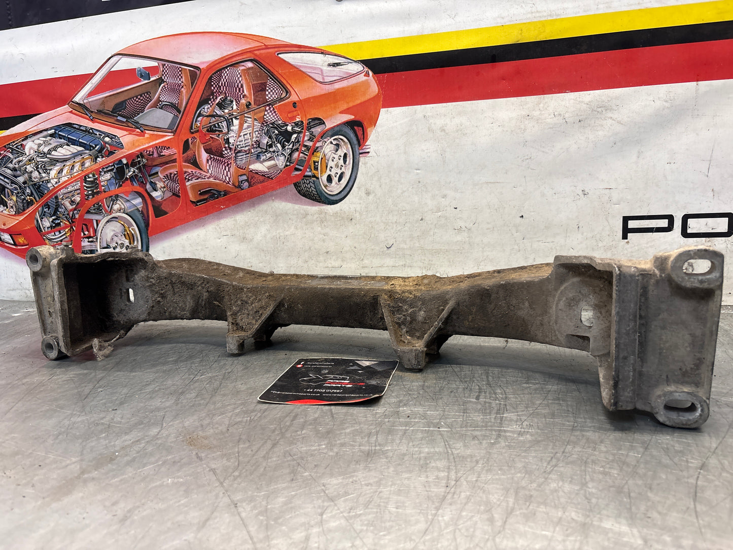 Porsche 944 Engine subframe bracket, used 94434110301