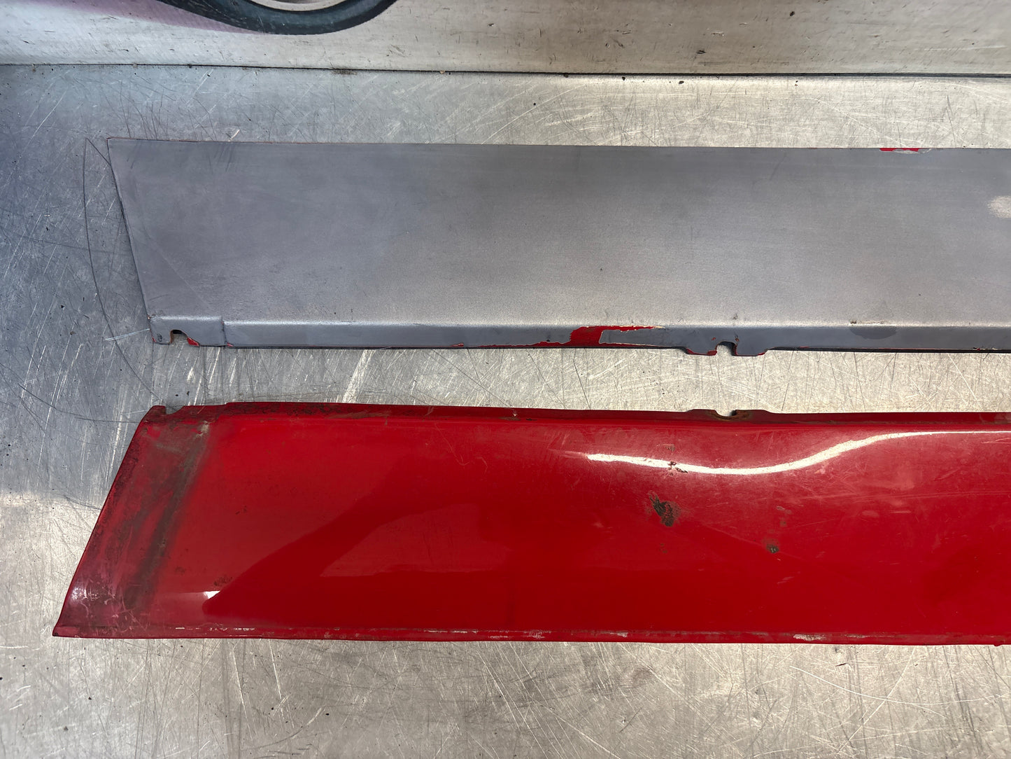 Porsche 924 Carrera GT pair of side skirt trim, used 93755902700 / 93755902800