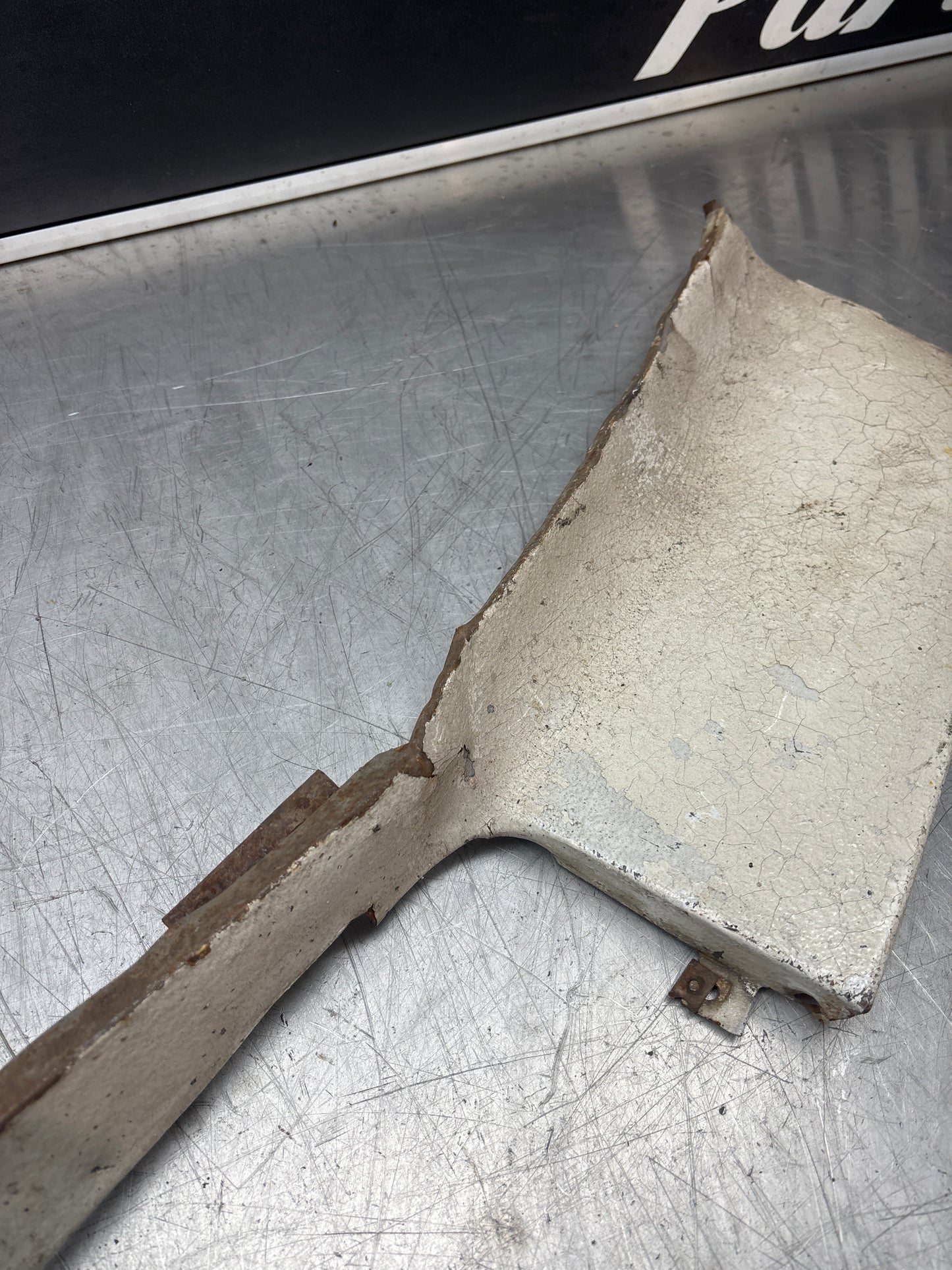 Porsche 924 Lower front valance, used, 94450303501 damaged