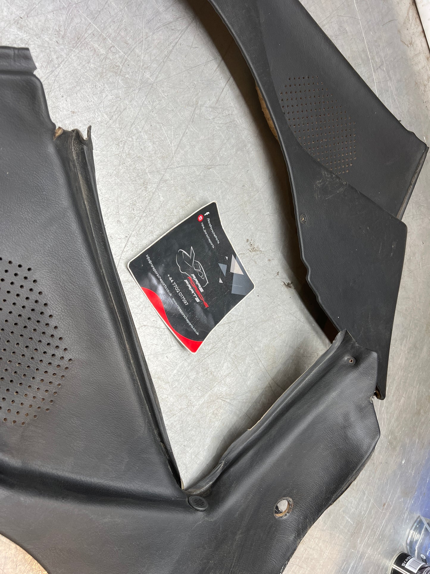 Porsche 944 black rear interior C Post trims/cards. Quarter panel trim used 944555021 944555022