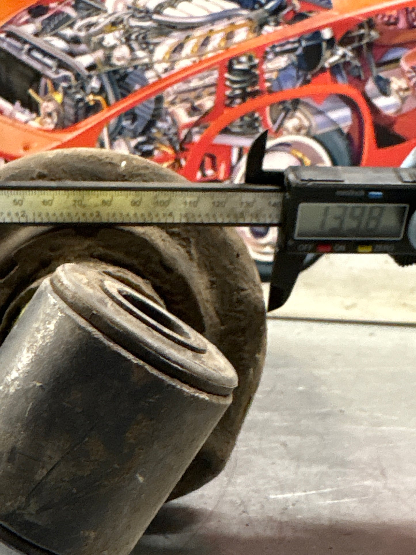 Ammortizzatore posteriore Porsche 928, usato 92833305108