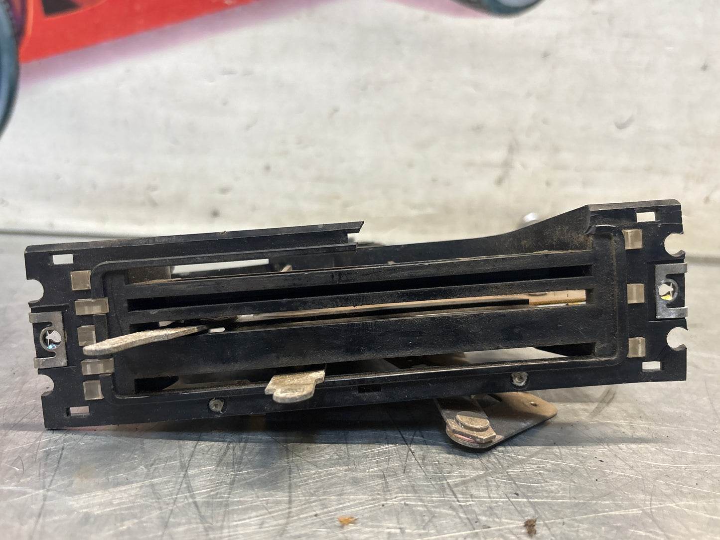 Porsche 924 heater control dashboard slider switches, for spares or repair 477959291, 477819045, 477819021B (two bolt type)