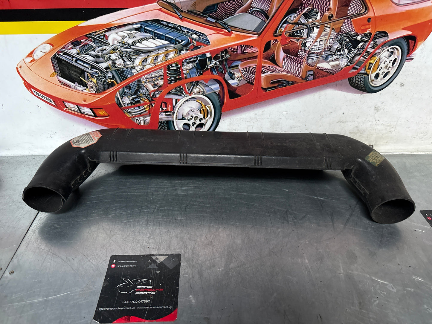 Porsche 928 air filter box top component, used 92811002102