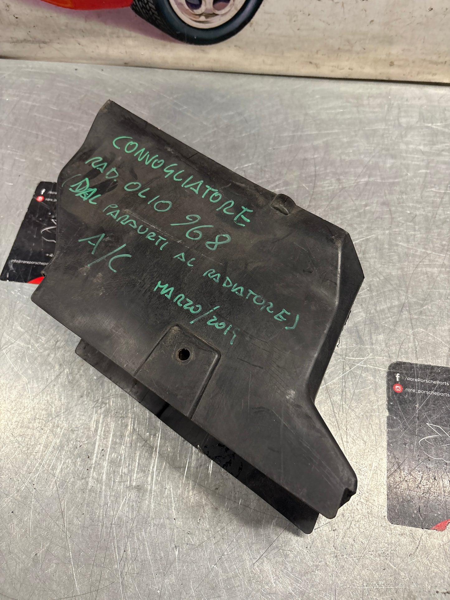 Porsche 968 Oil cooler air duct, used 94420731102