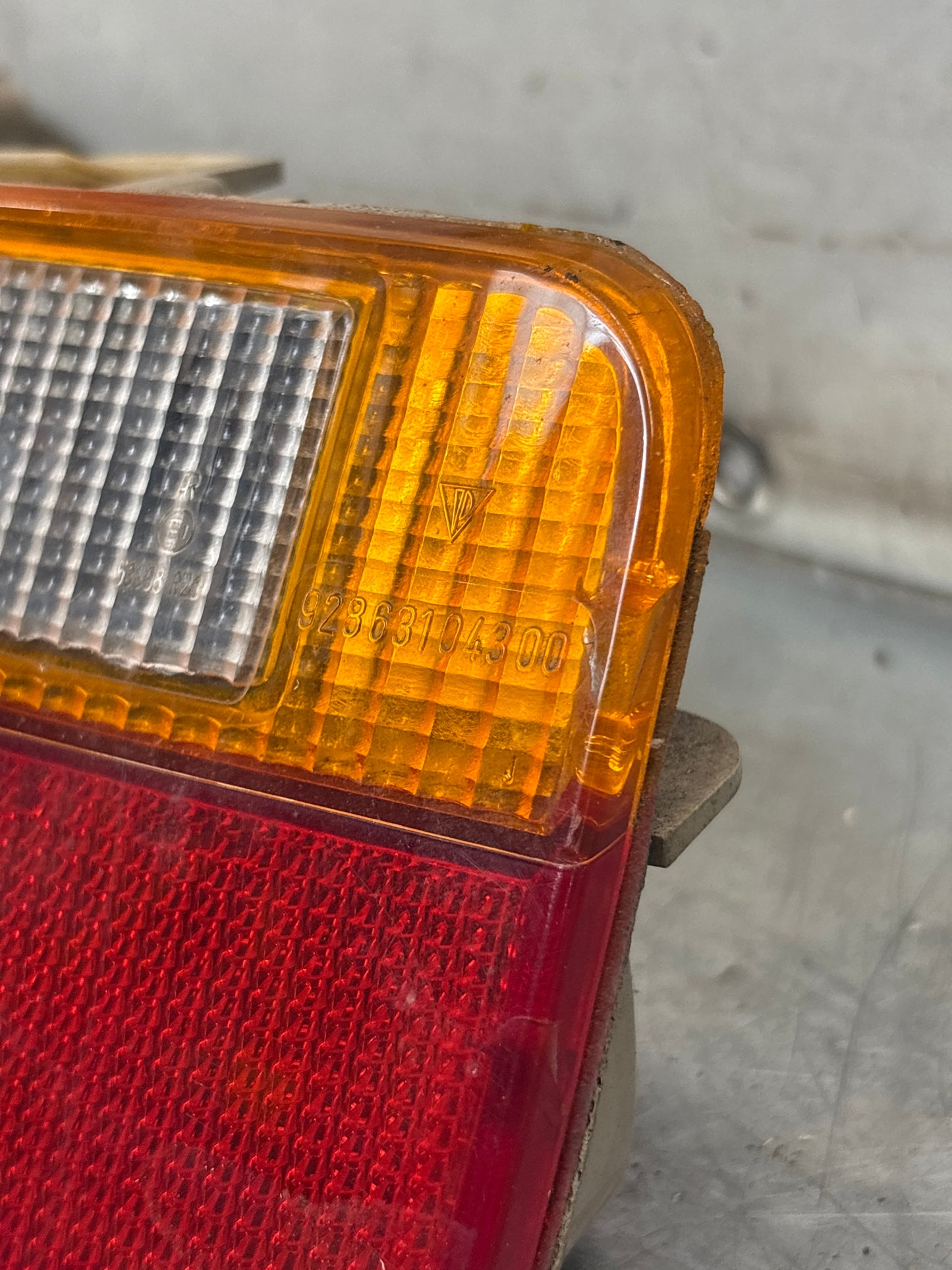Porsche 928 rear left tail light, used, 92863104300