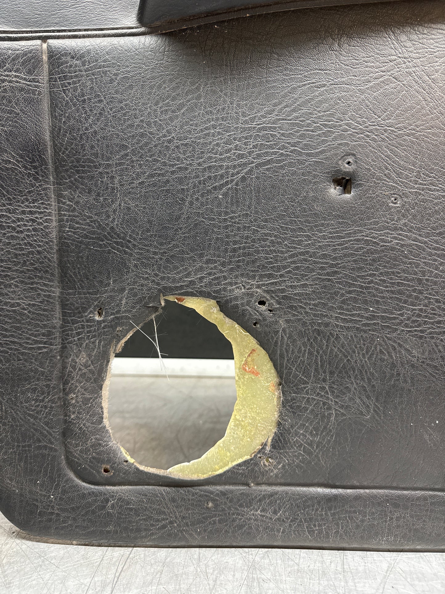 Porsche 924/944 early Porsche scripted door card used right side, Rhd, Fibreglass repaired 478867012