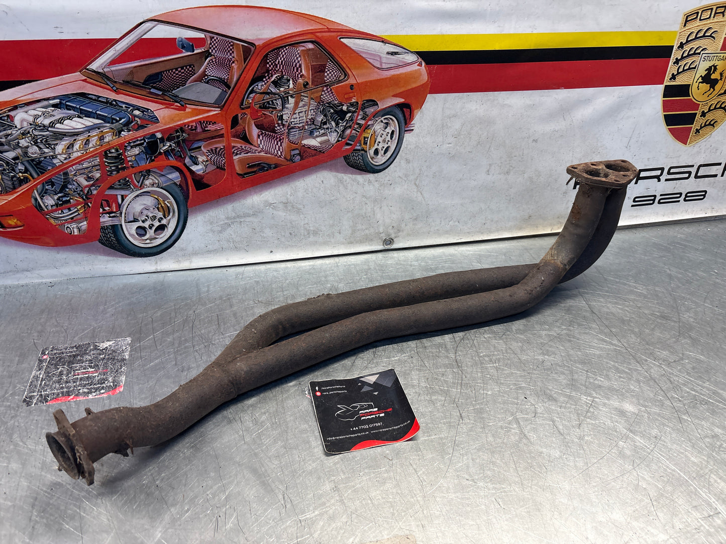 Porsche 924 exhaust pipe, used LHD only! 477253101H