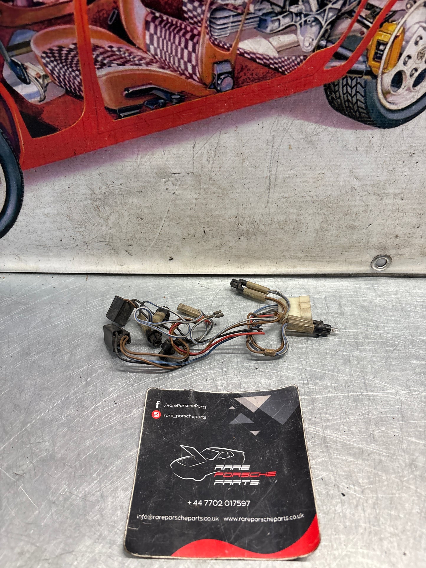 Porsche 924 76-79 instrument wiring harness, used 477971051