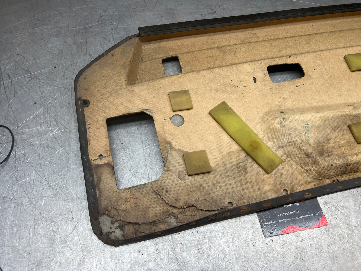 Porsche 924/944 early Porsche black door card used condition left side, Rhd, 478867011