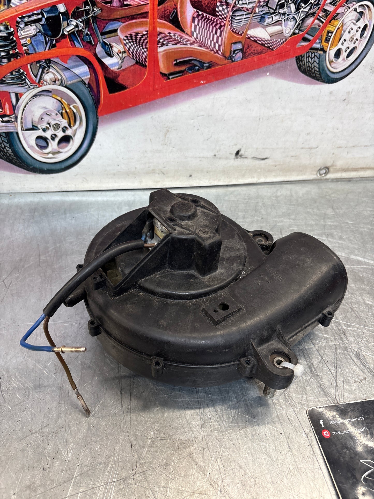 Porsche 911 964 Turbo blower motor fan, used  9165550137 / 9165550127