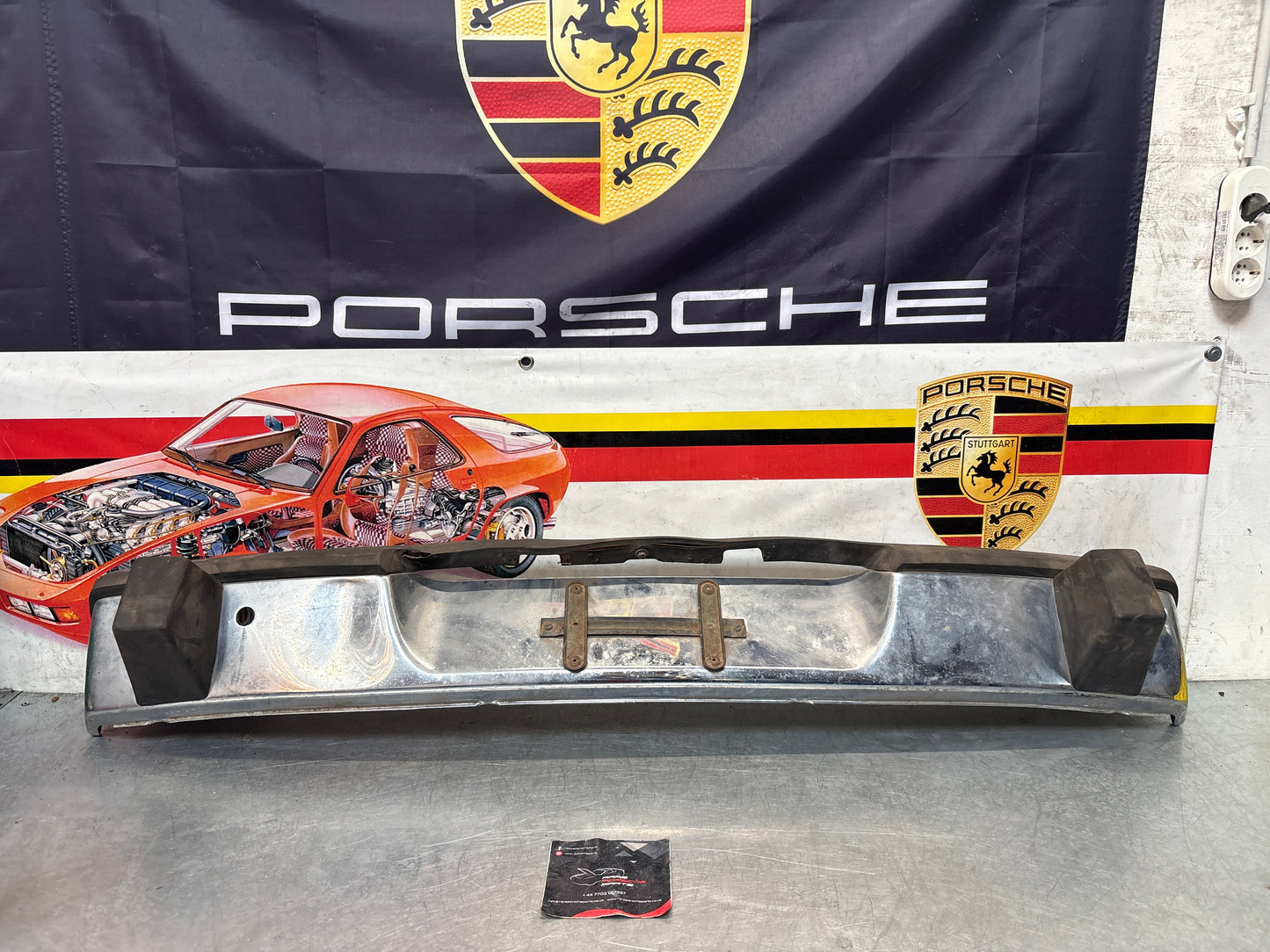 Porsche 914 chrome rear bumper, used 91450501910