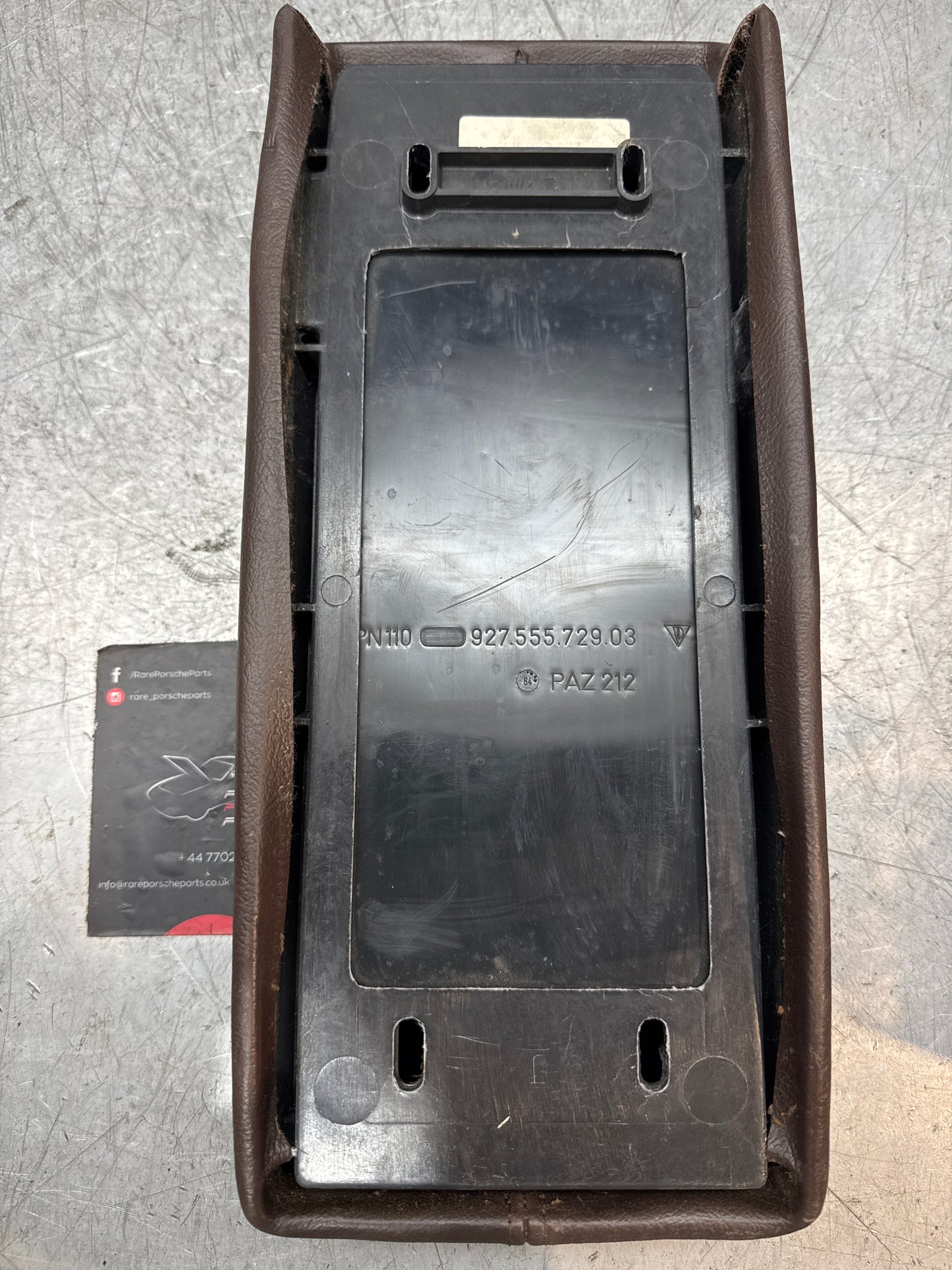 Porsche 944 924 centre console arm rest cassette brown. 478857059 spares or repair RHD