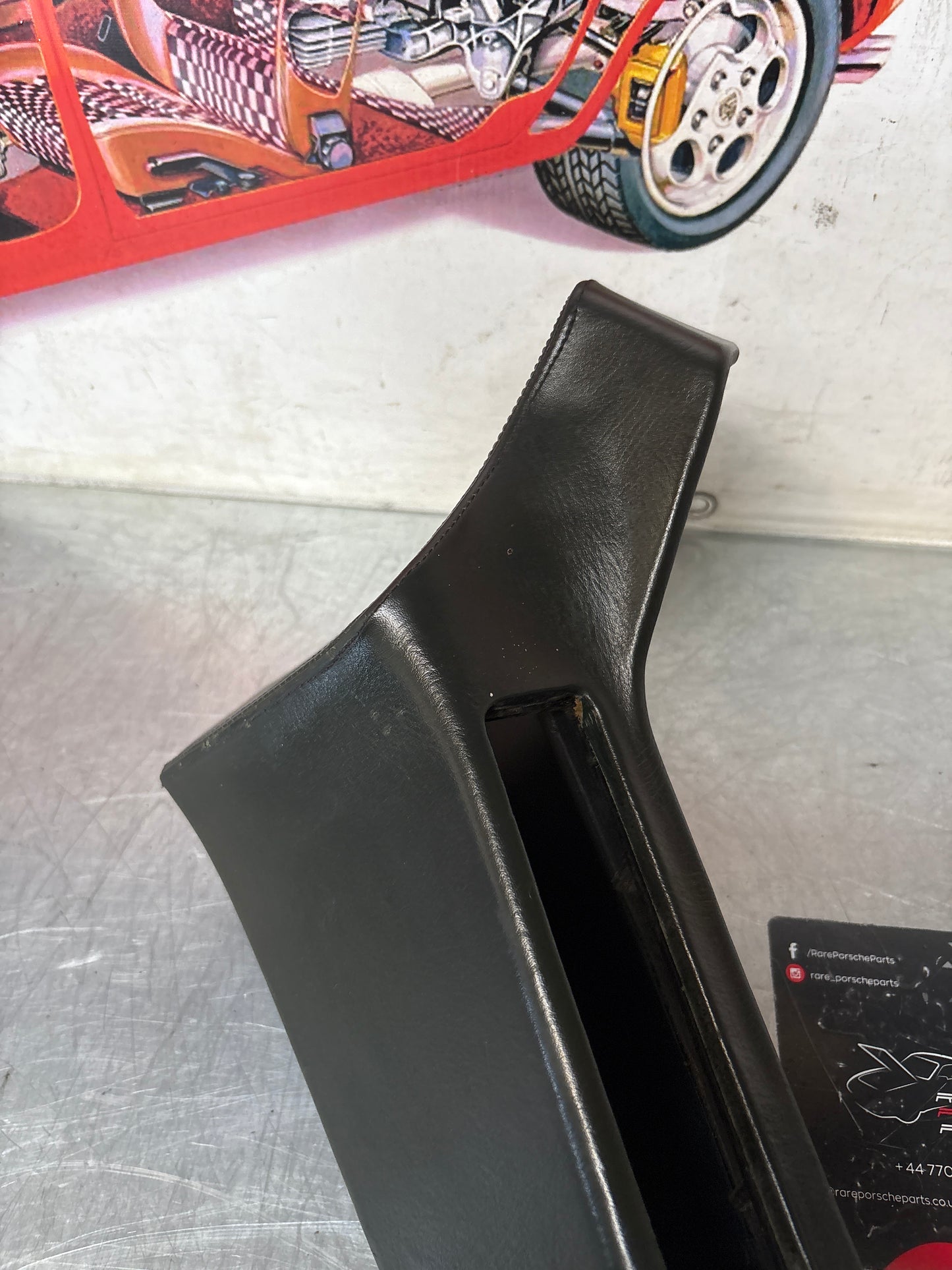 Porsche 928 Green door armrest, right, off side, 92855510203, used