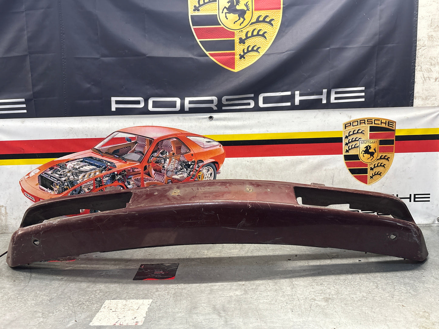 Porsche 928 front bumper cover panel, used 92850501306