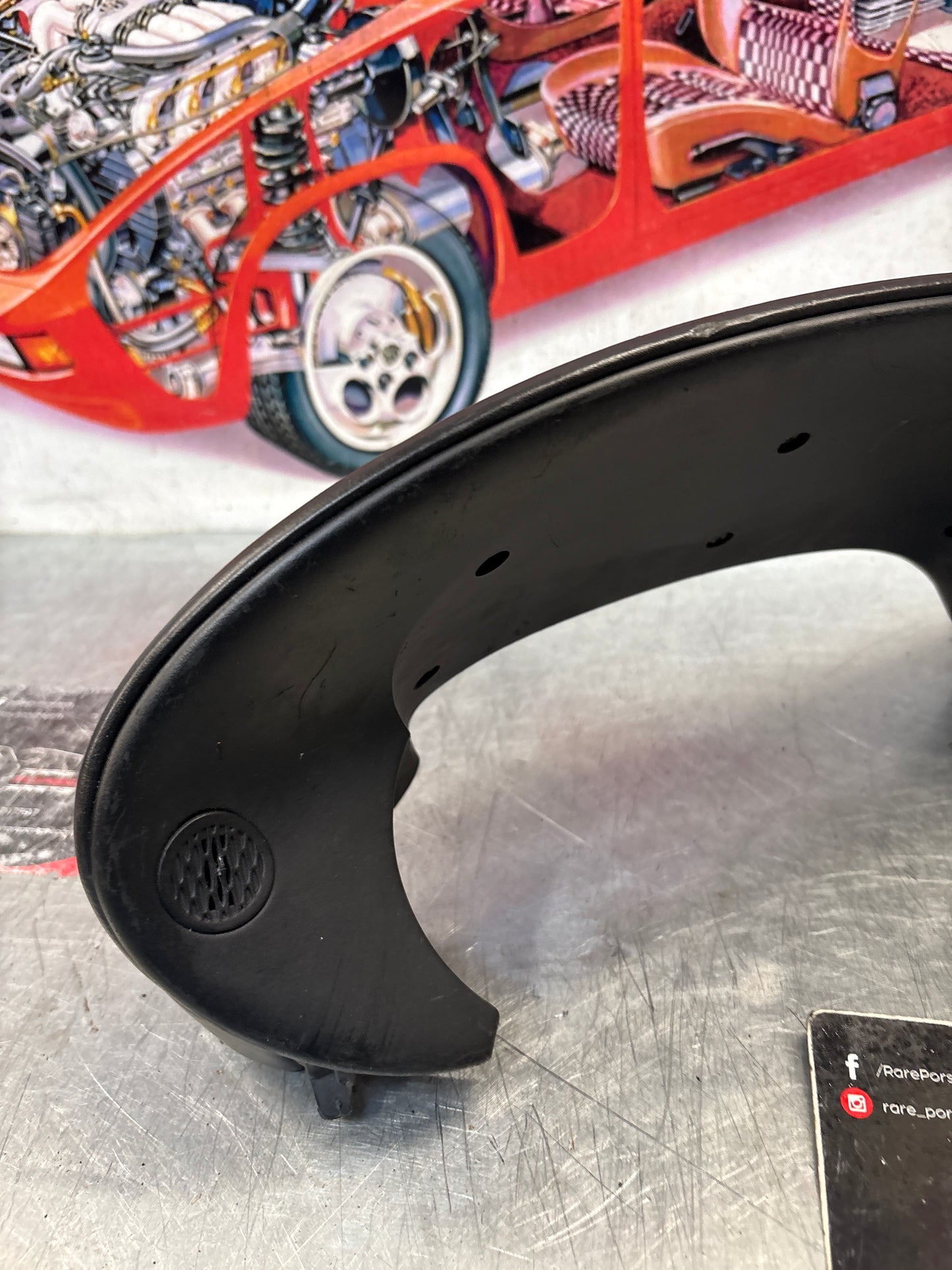 Porsche Boxster 986 dashboard cluster trim,black used 98655205500 / 98655205501