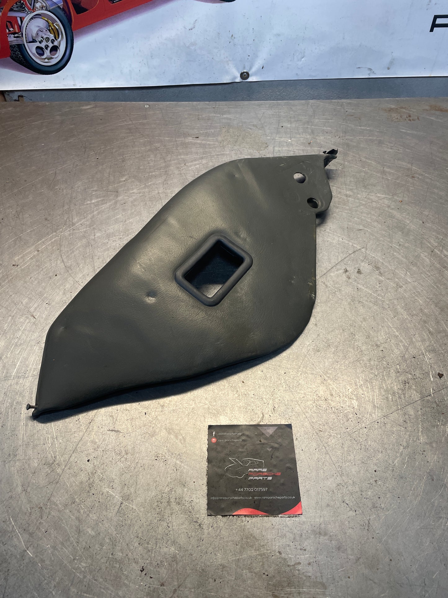 Porsche 928 Rear Seat Side Panel Right, grey, used 92852204204