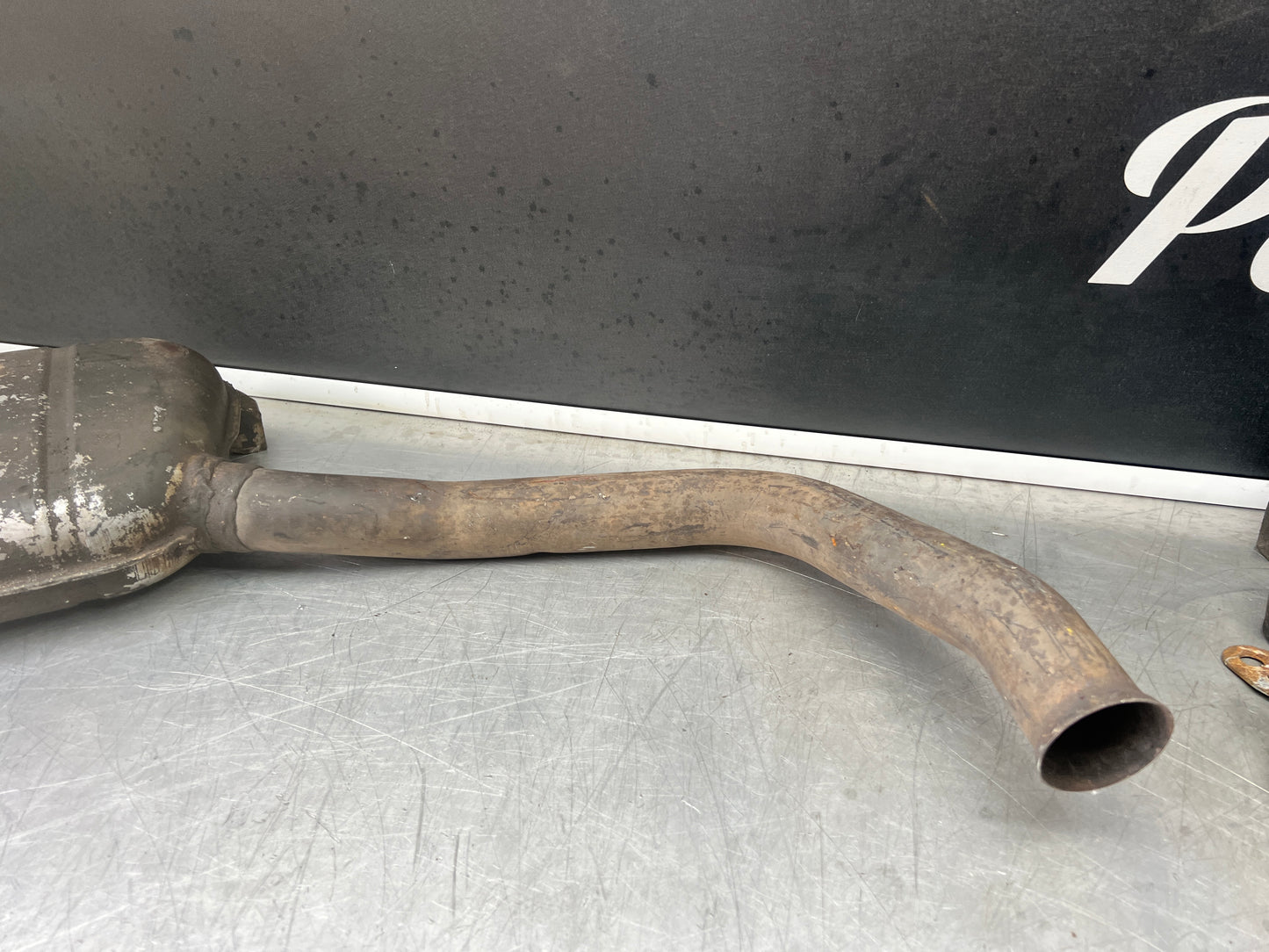 Porsche 928 Left side silencer, used 92811109302