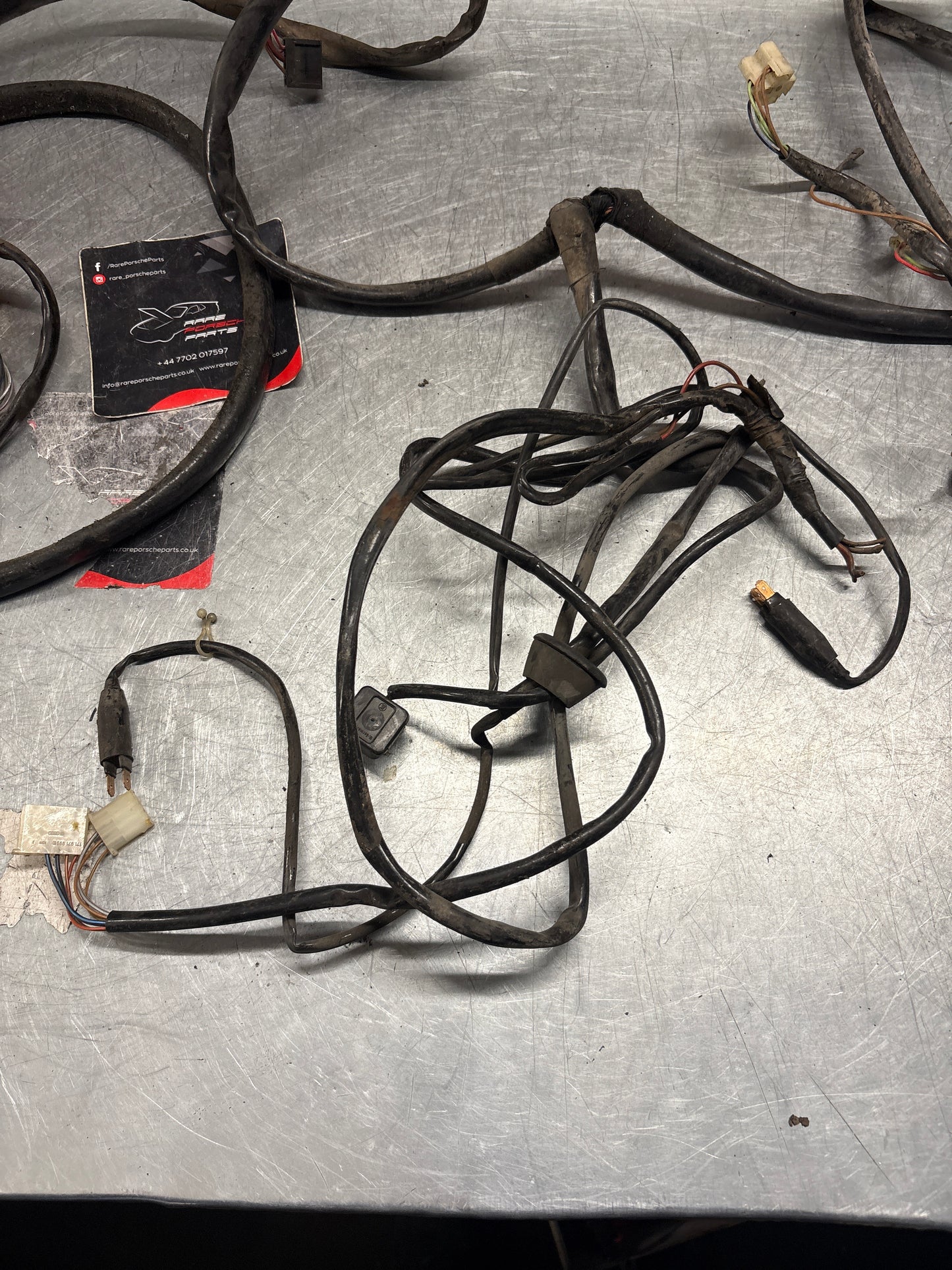 Porsche 928 S interior wiring harness, loom, rear section, from a LHD car, used 92861200424
