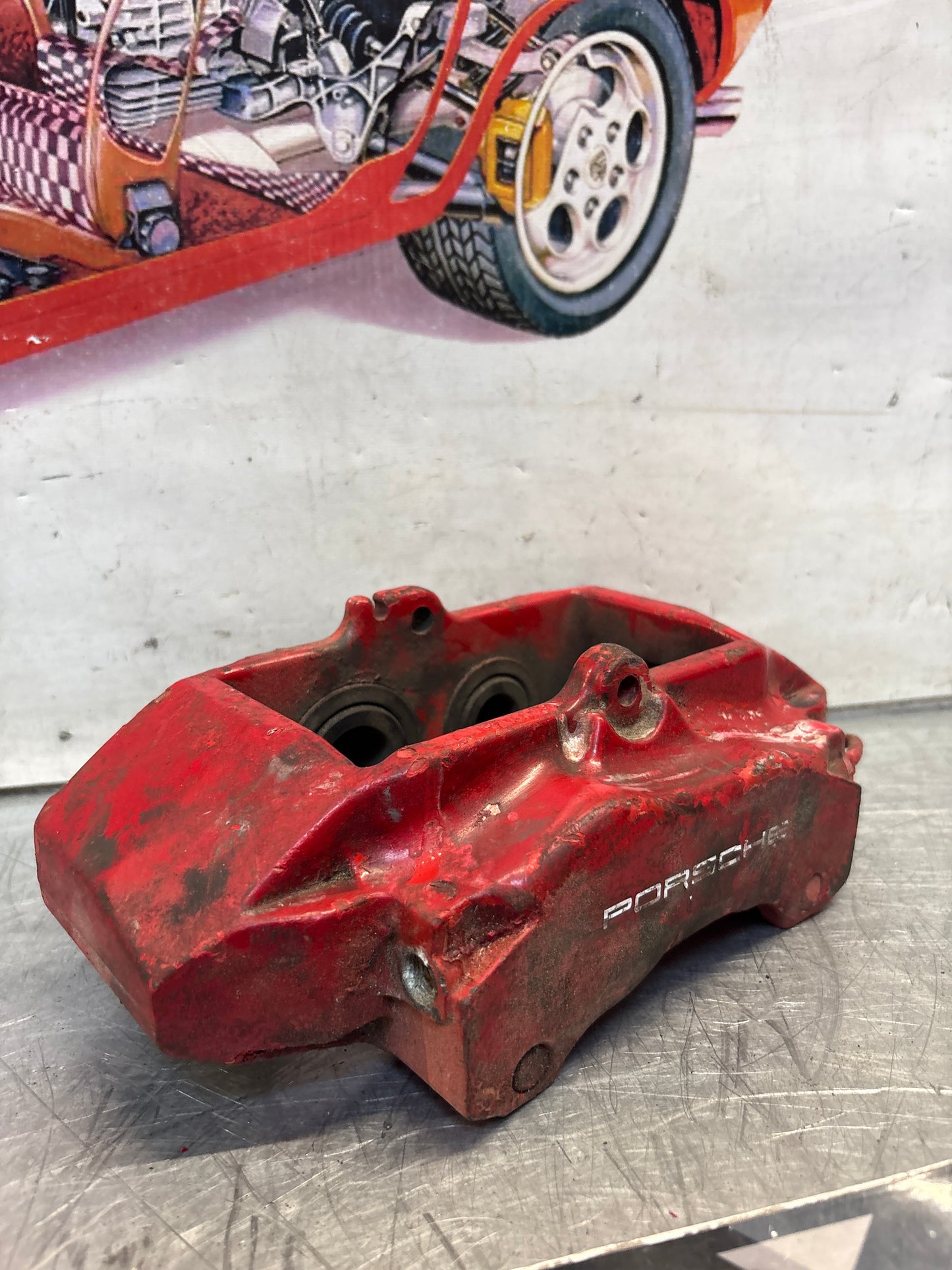 Porsche 996 997 986 987 left side front Brake Caliper Brembo, used 996351421