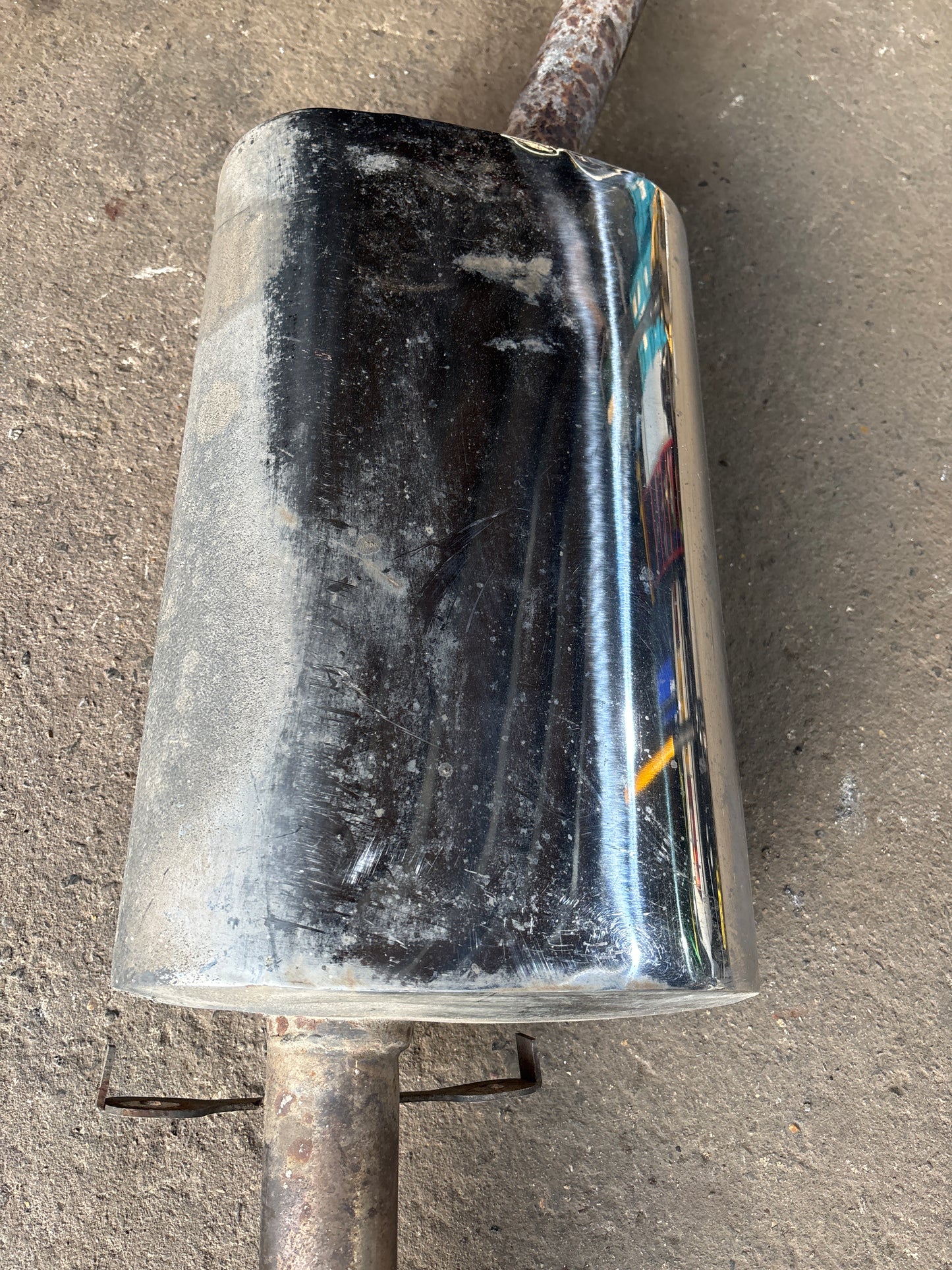 Porsche 944 S S2 Dansk exhaust system rear muffler, used 94411104103